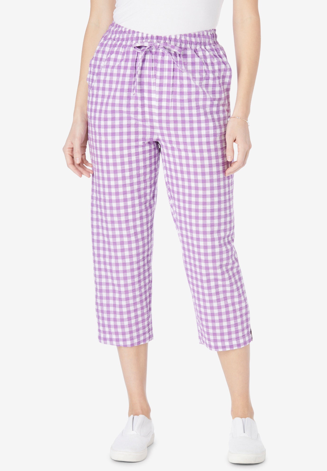 Searsucker capris clearance