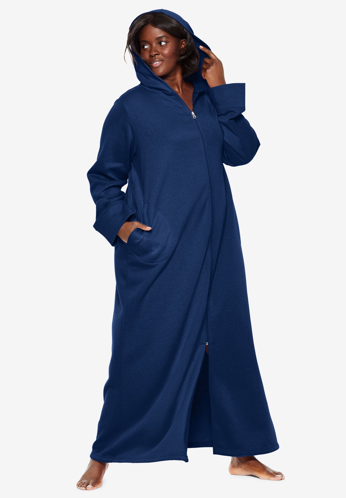 robe with fitted sleeves
