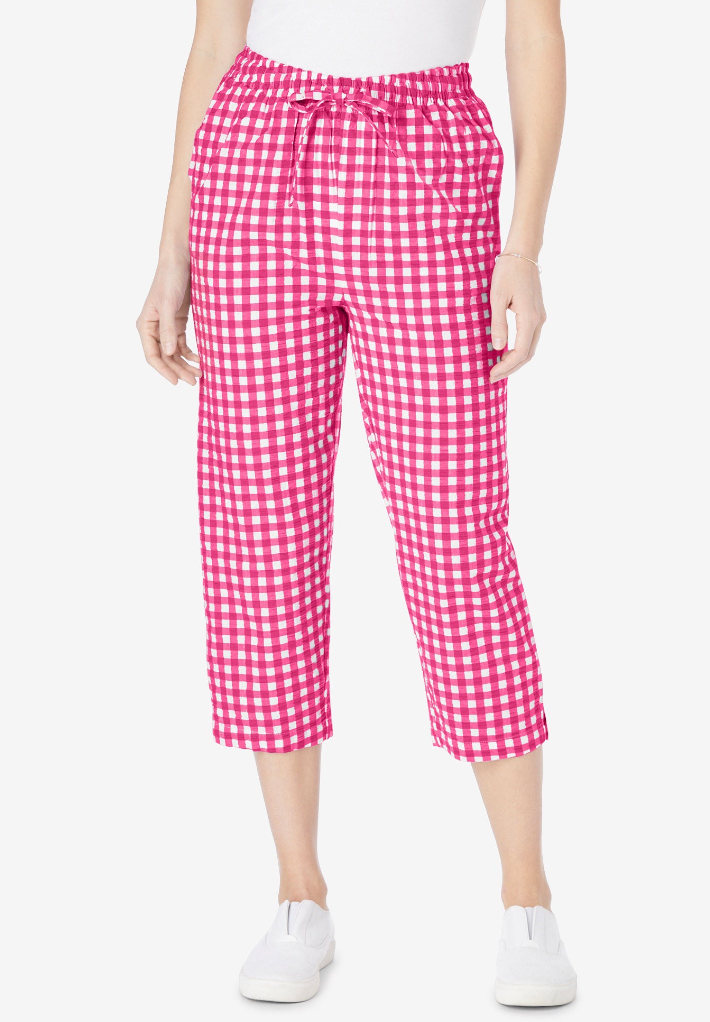 Seersucker Capri Pant | Woman Within