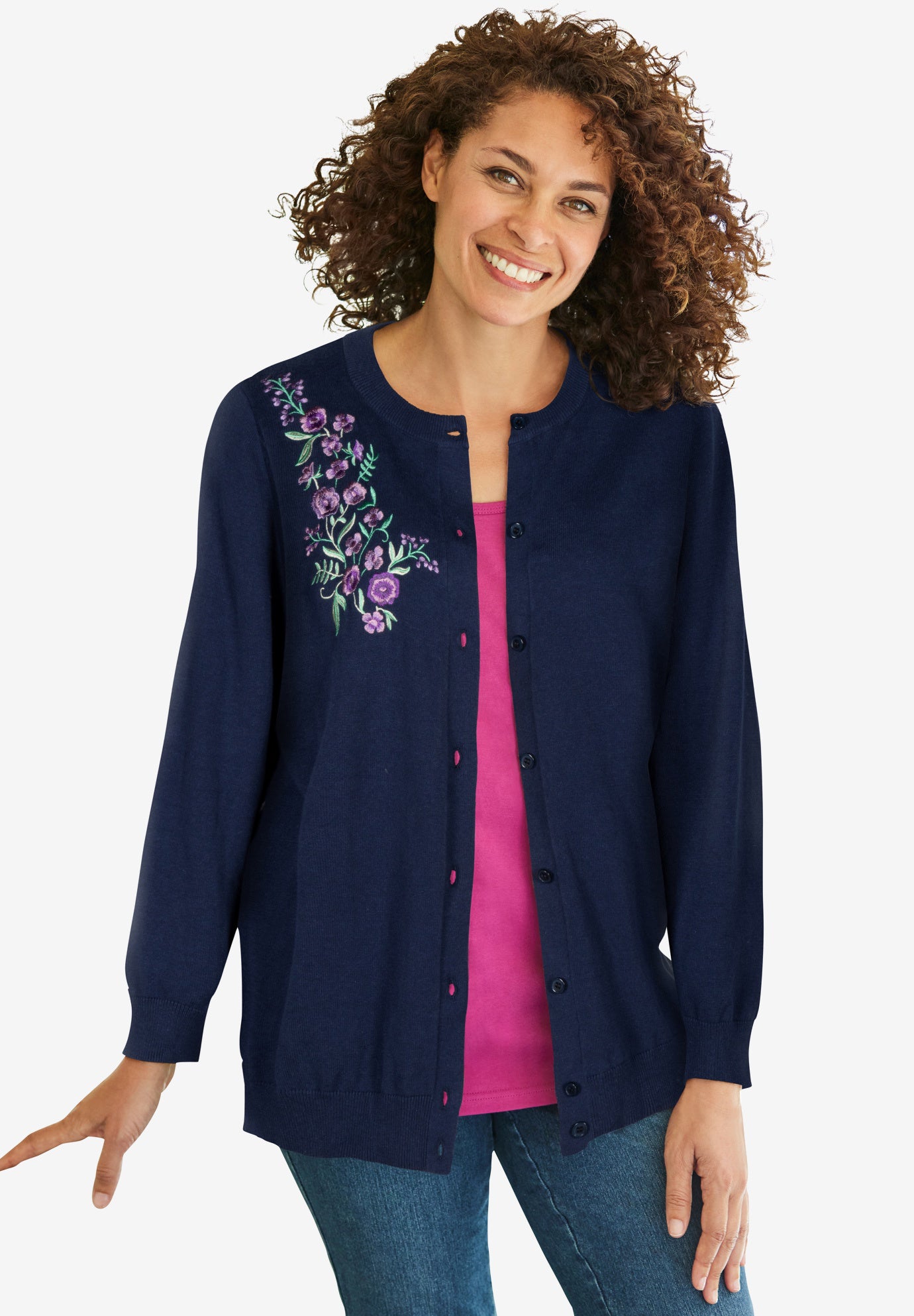 Perfect LongSleeve Cardigan Woman Within