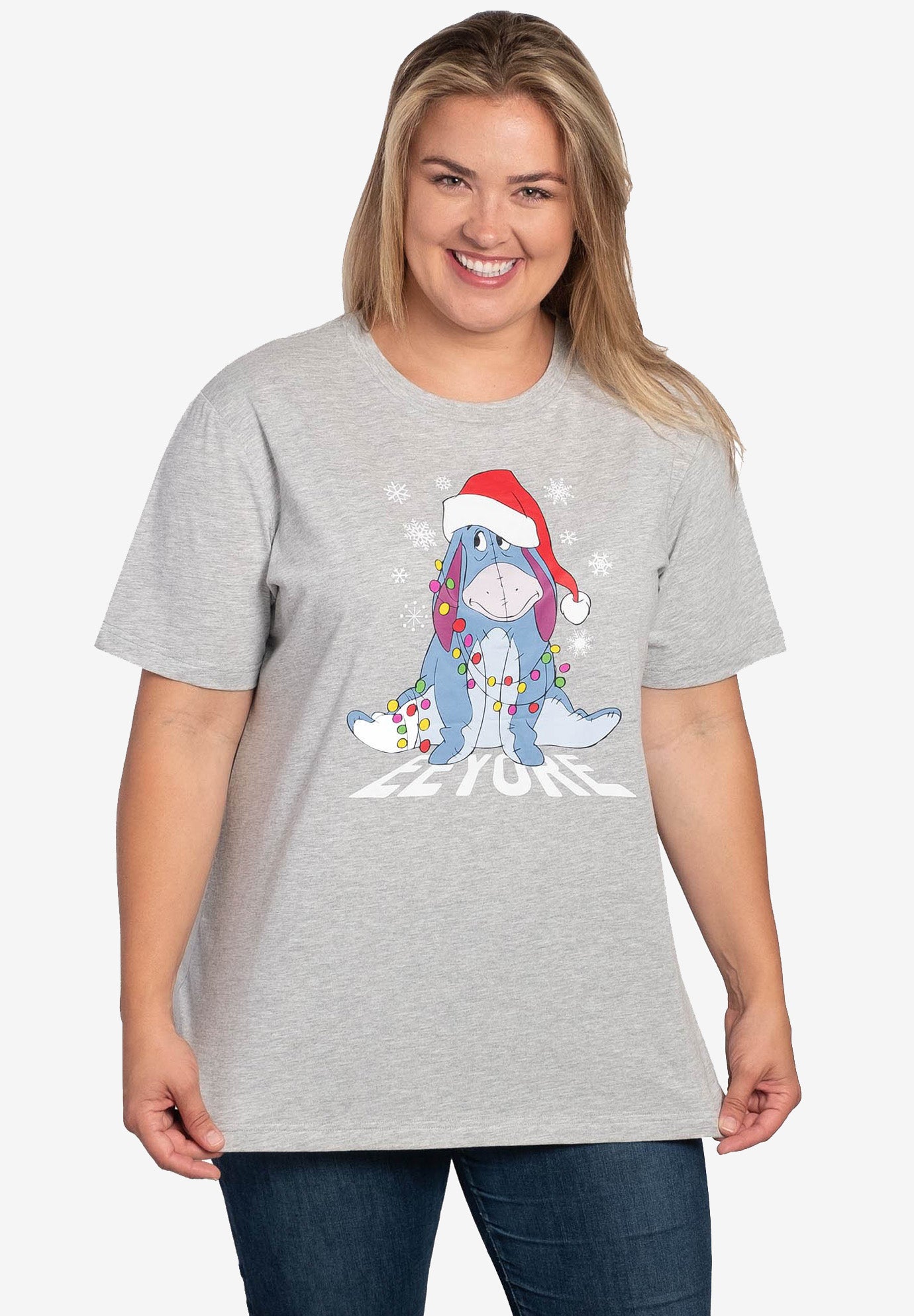 Disney Eeyore Christmas T-Shirt Holiday 