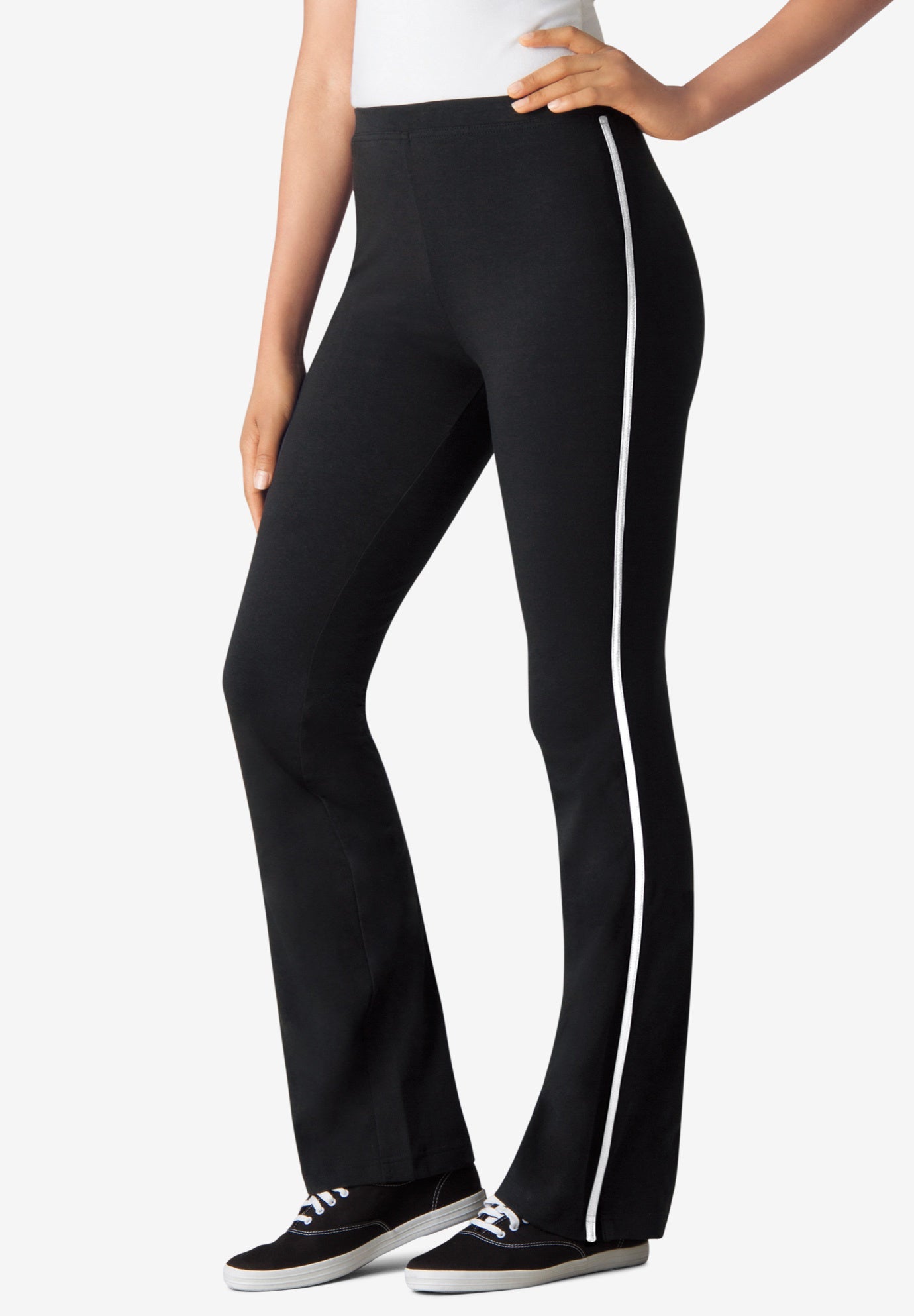Striped cheap bootcut pants