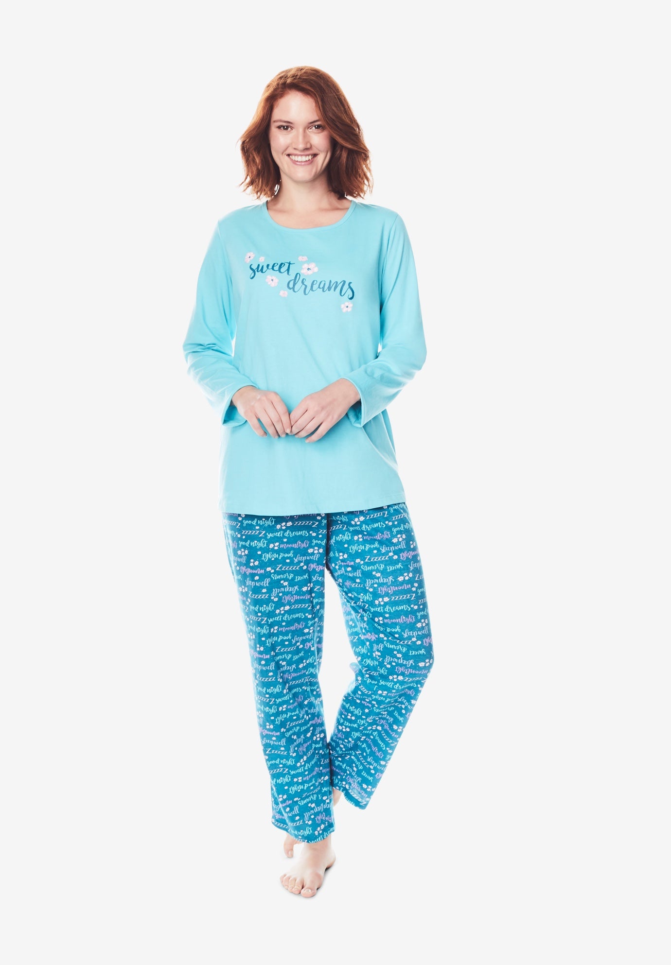 Knit sleep set clearance