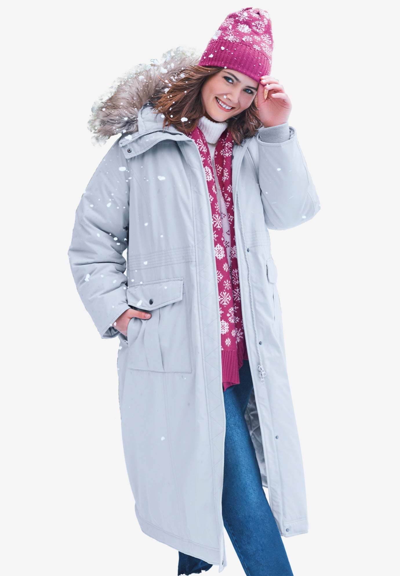woman within arctic parka