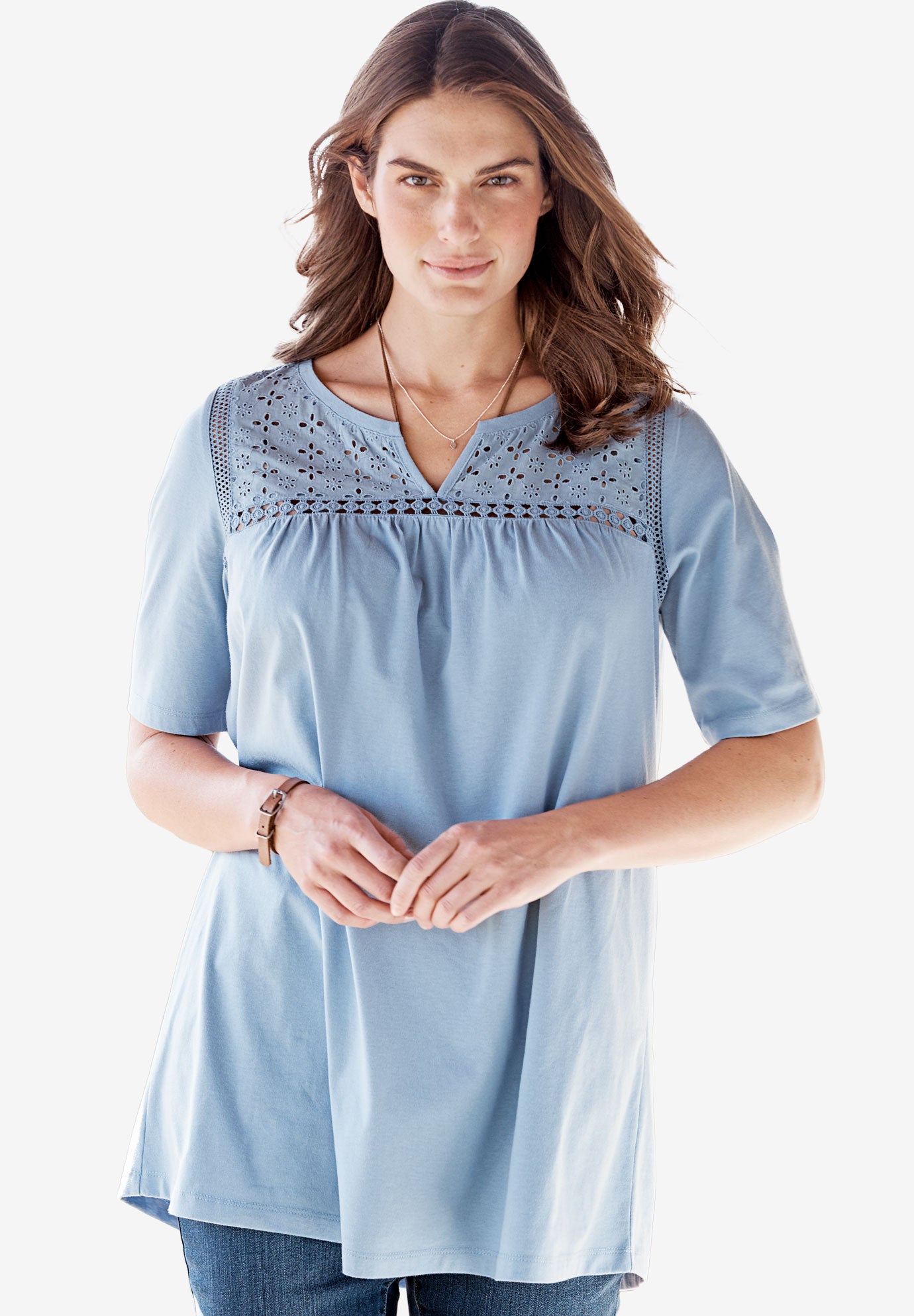 Eyelet Tunic Woman Within