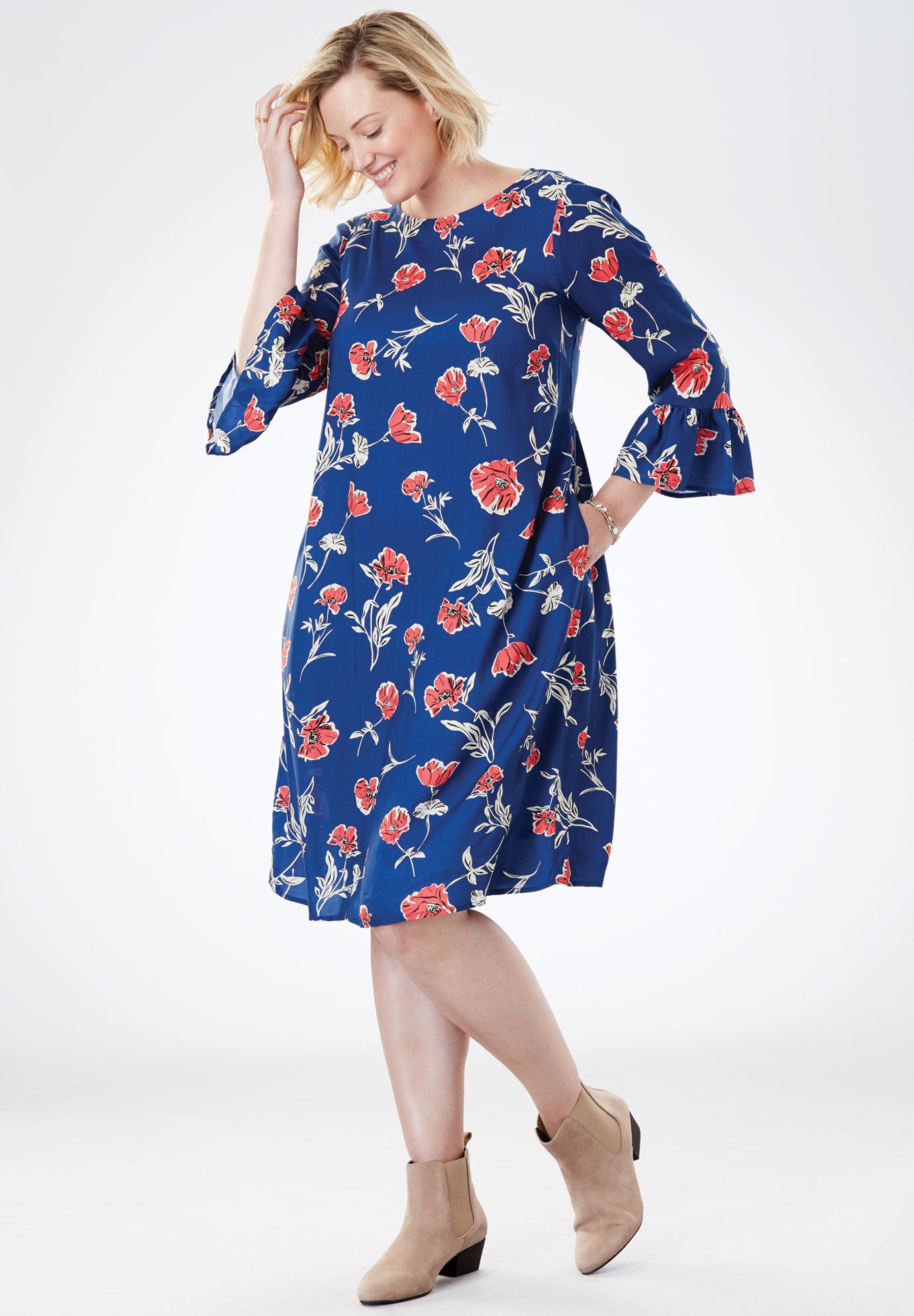 woman within dresses plus size