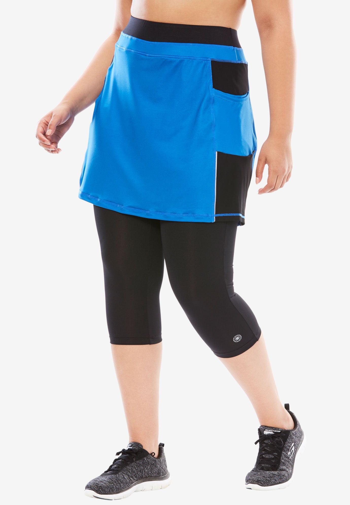 Skirted Capri Plus Size Active Woman Within