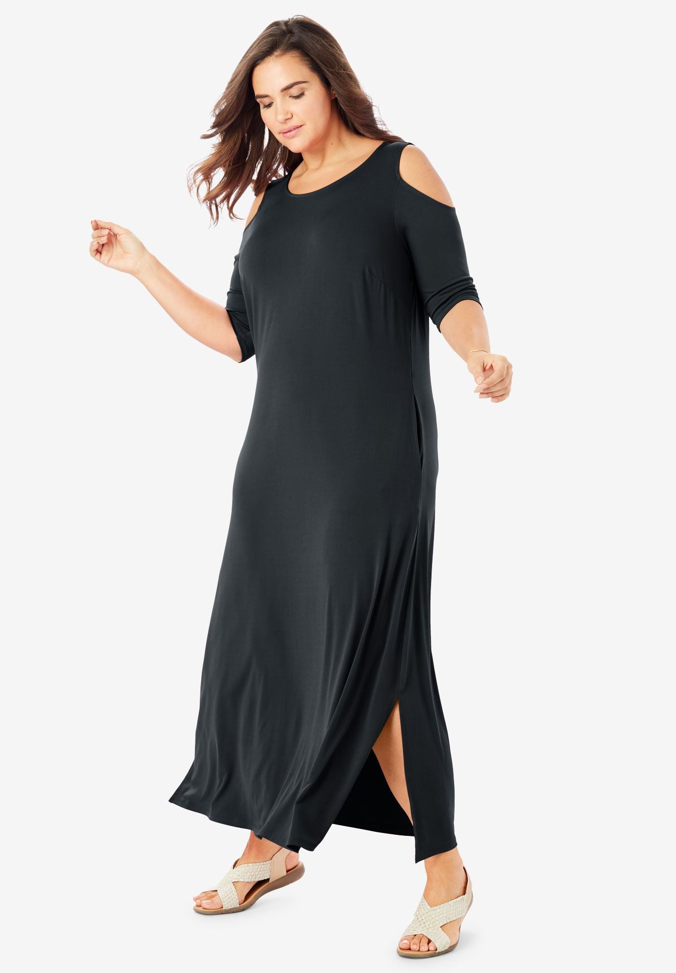 woman within maxi dresses