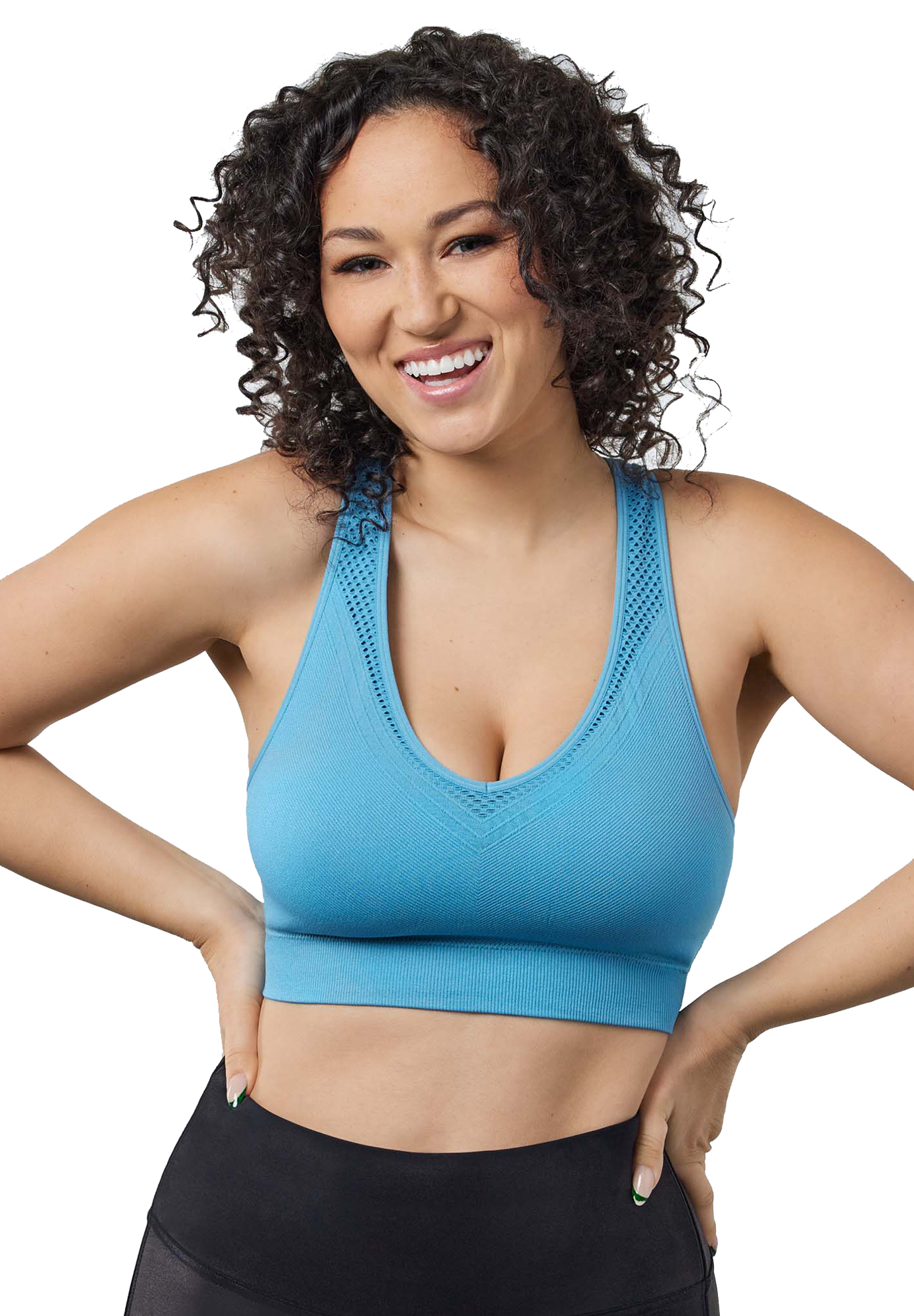 The Lea Cooling Low-Impact Racerback Sports Bra | Woman Within