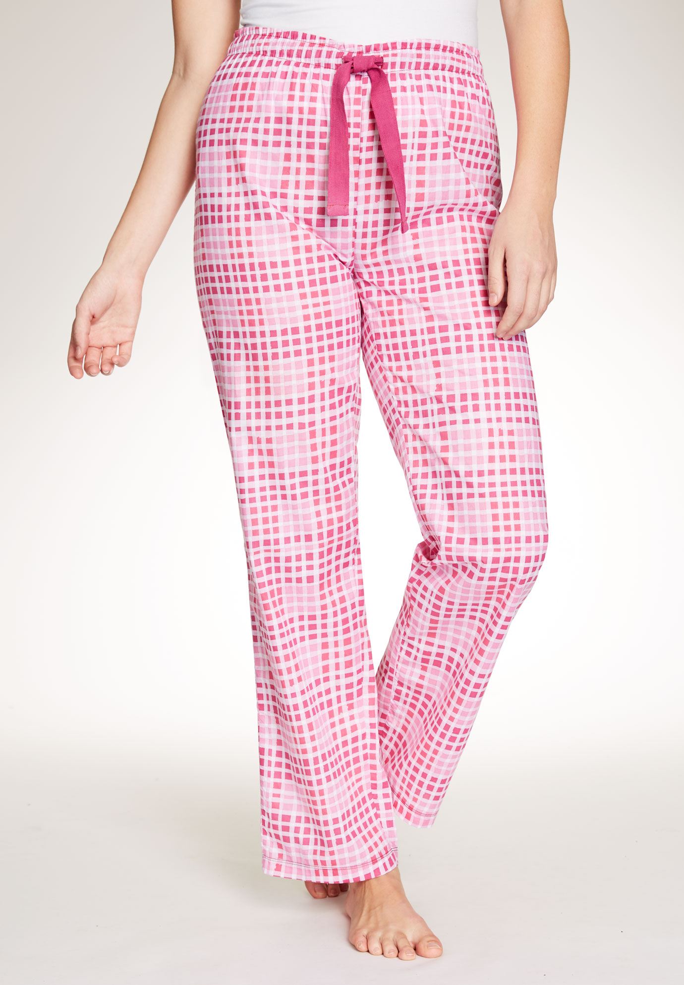 Printed Cotton Pajama Pants by Dreams & Co.® | Woman Within
