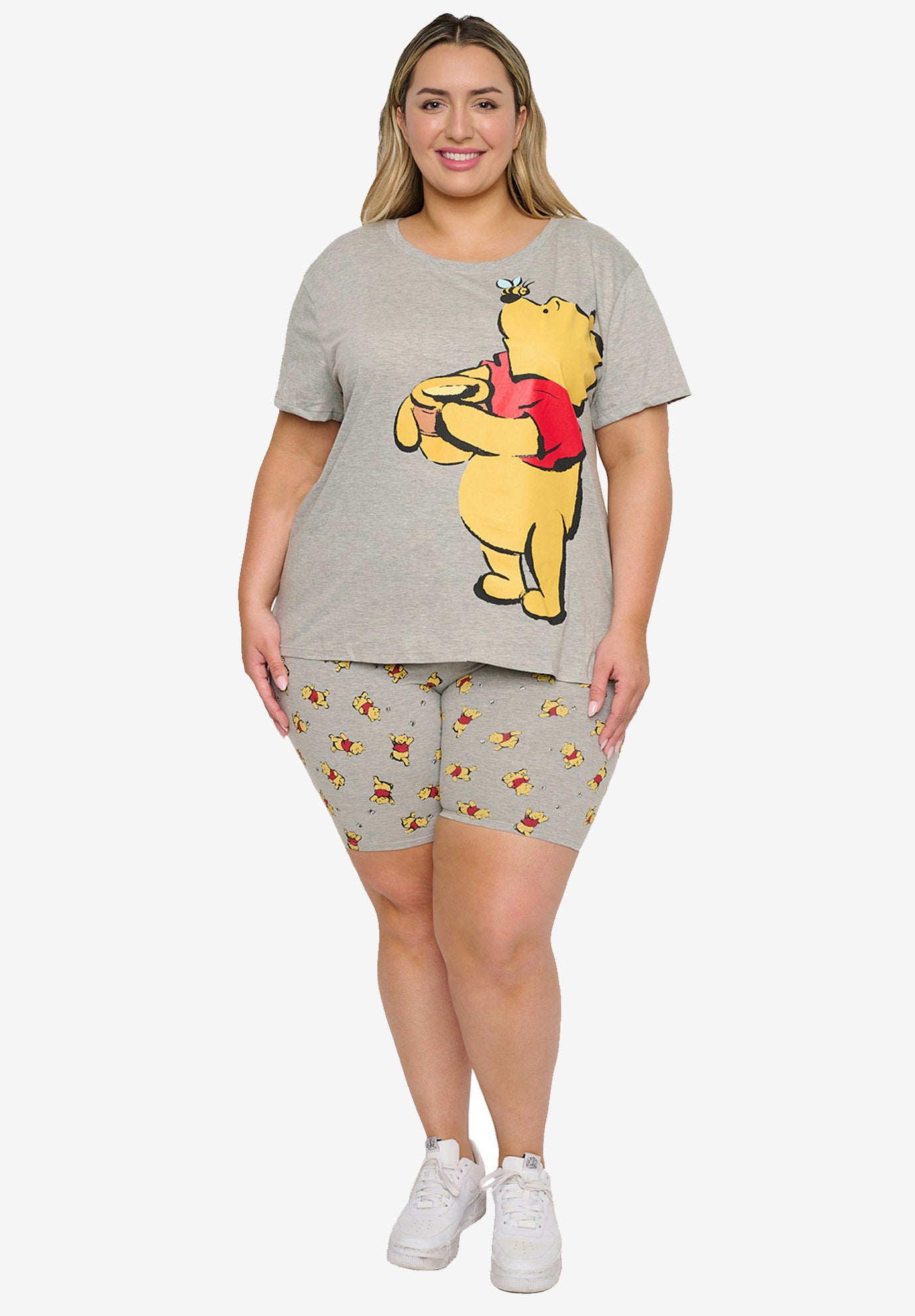 Winnie the pooh plus size pajamas hot sale