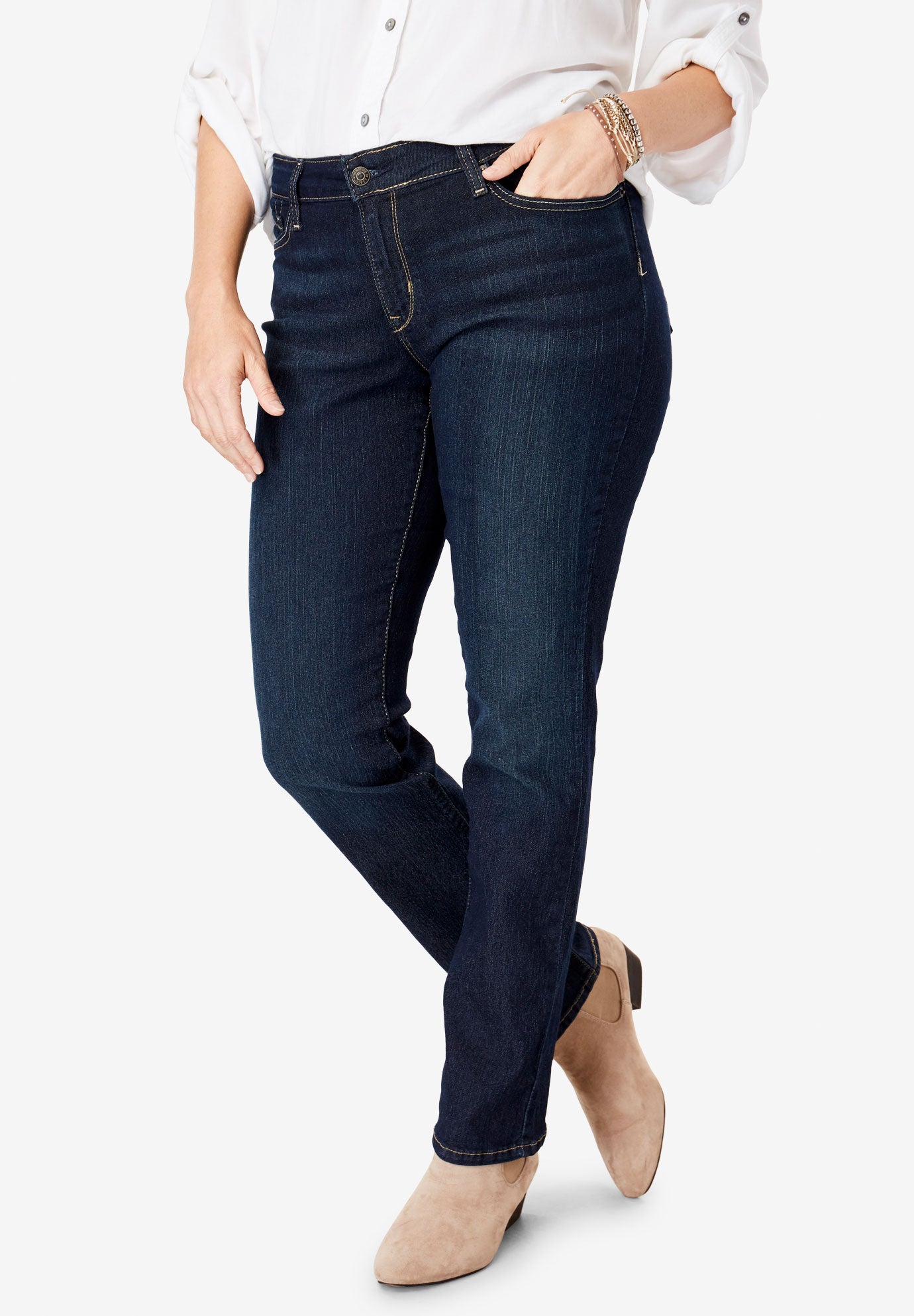 levi strauss signature mid rise straight leg jeans