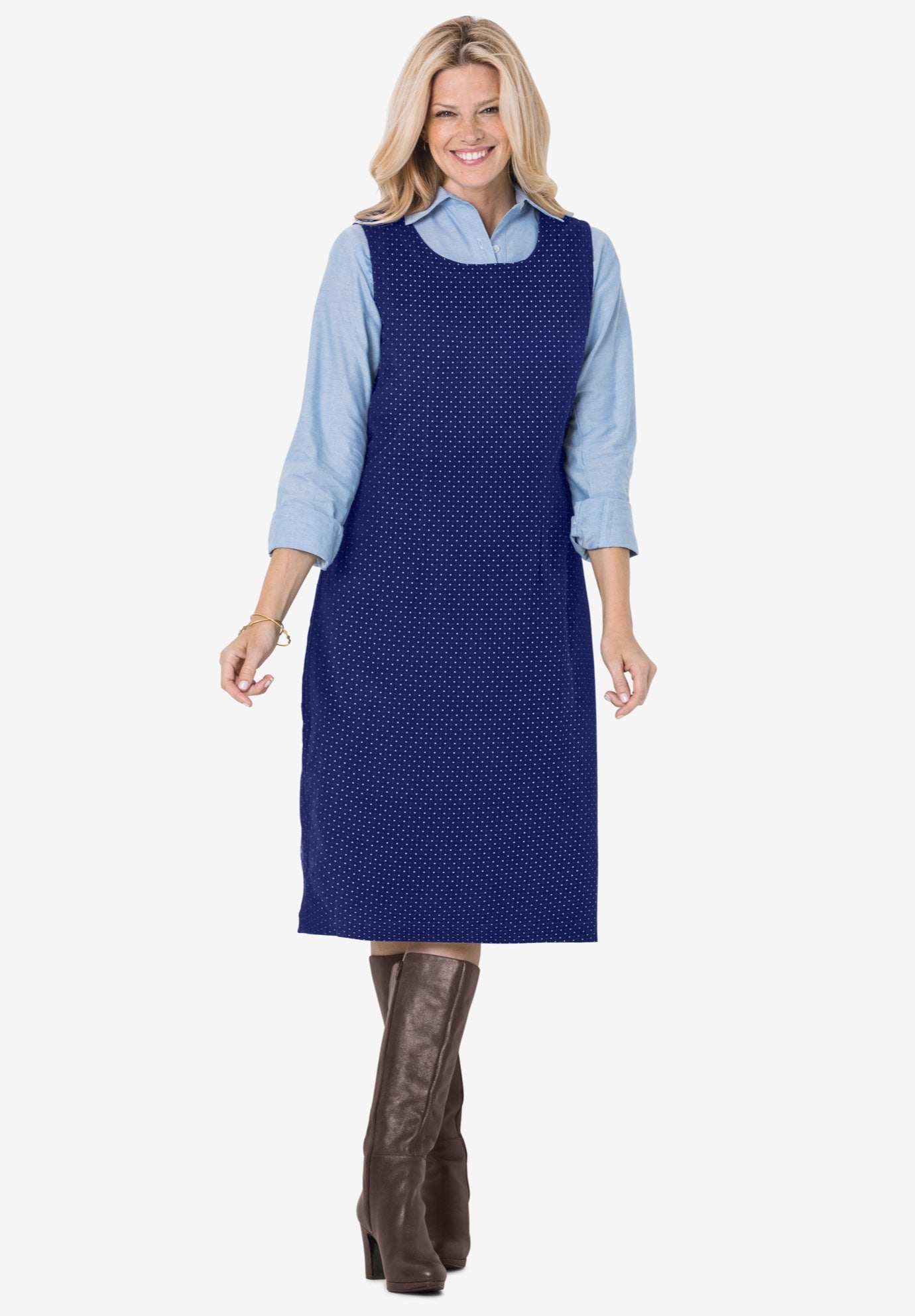 Navy sleeveless jumper womens