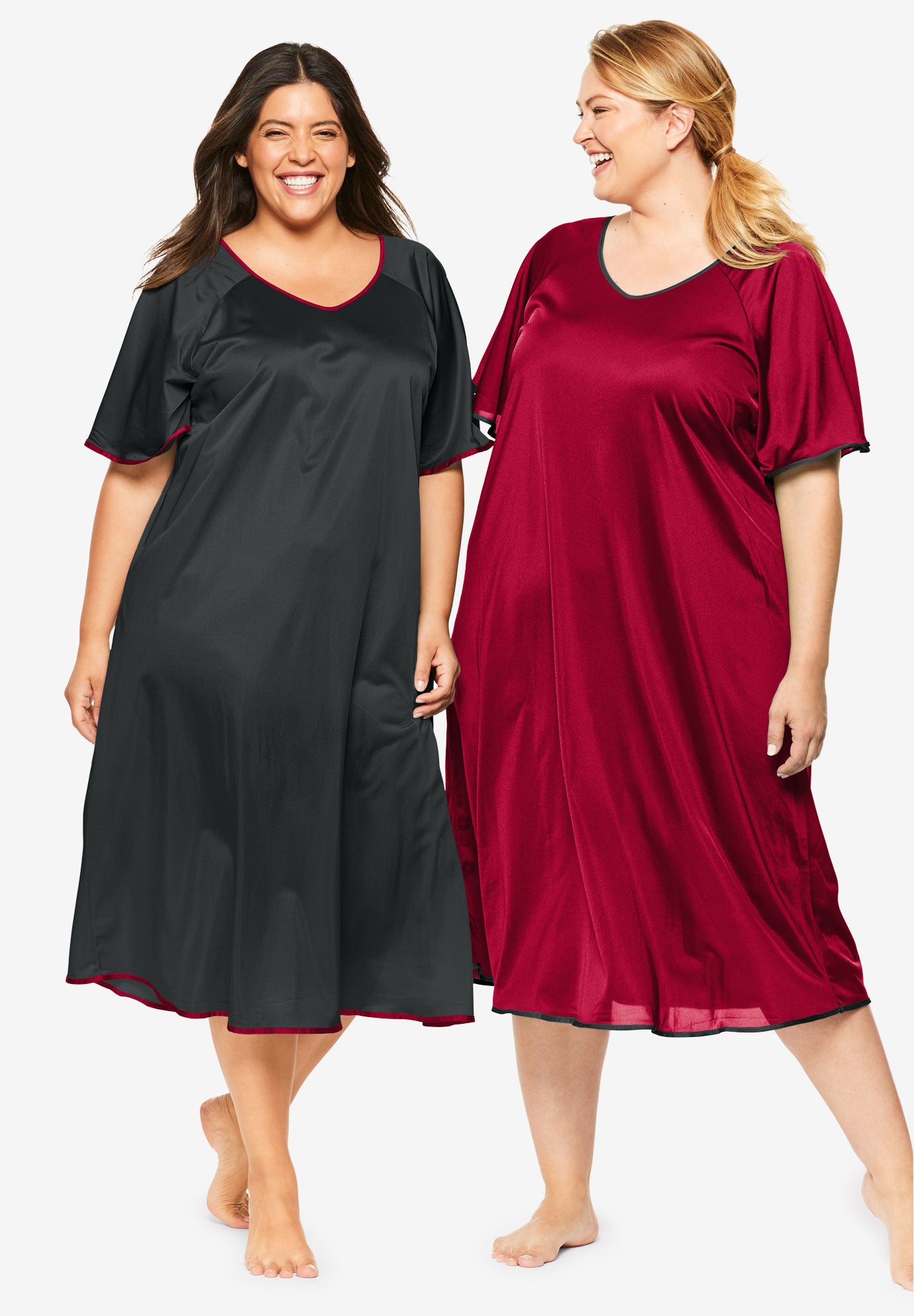 short silk gown styles