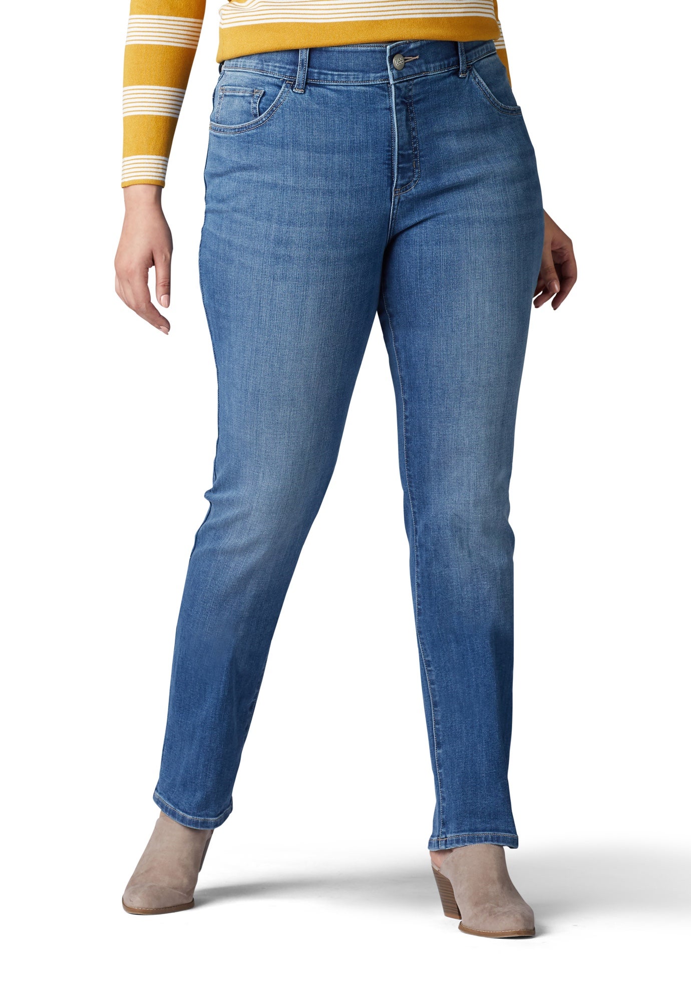 flex motion regular fit straight leg jean