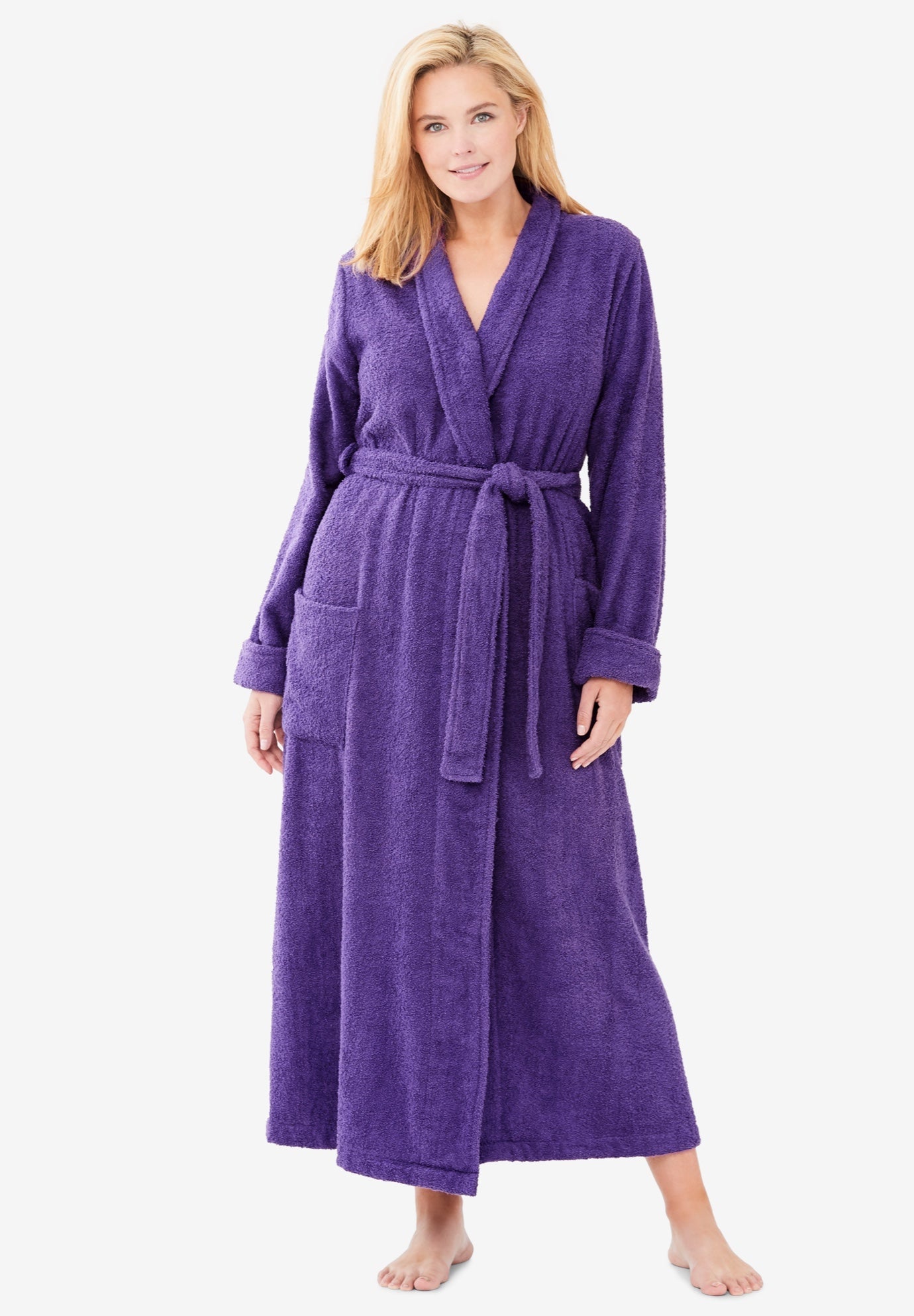 Woman within bathrobes clearance