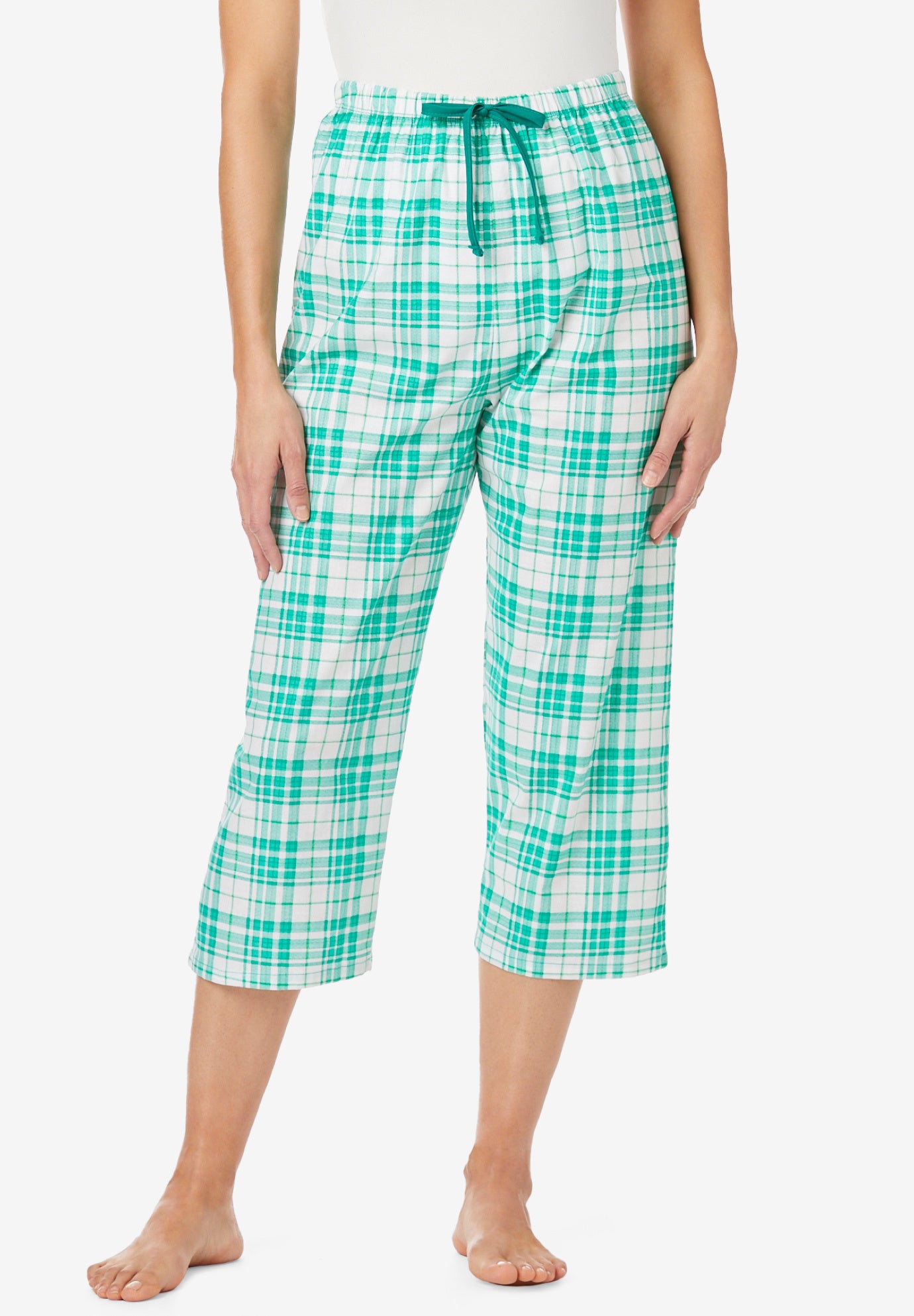 Woven Sleep Capri Pant Woman Within