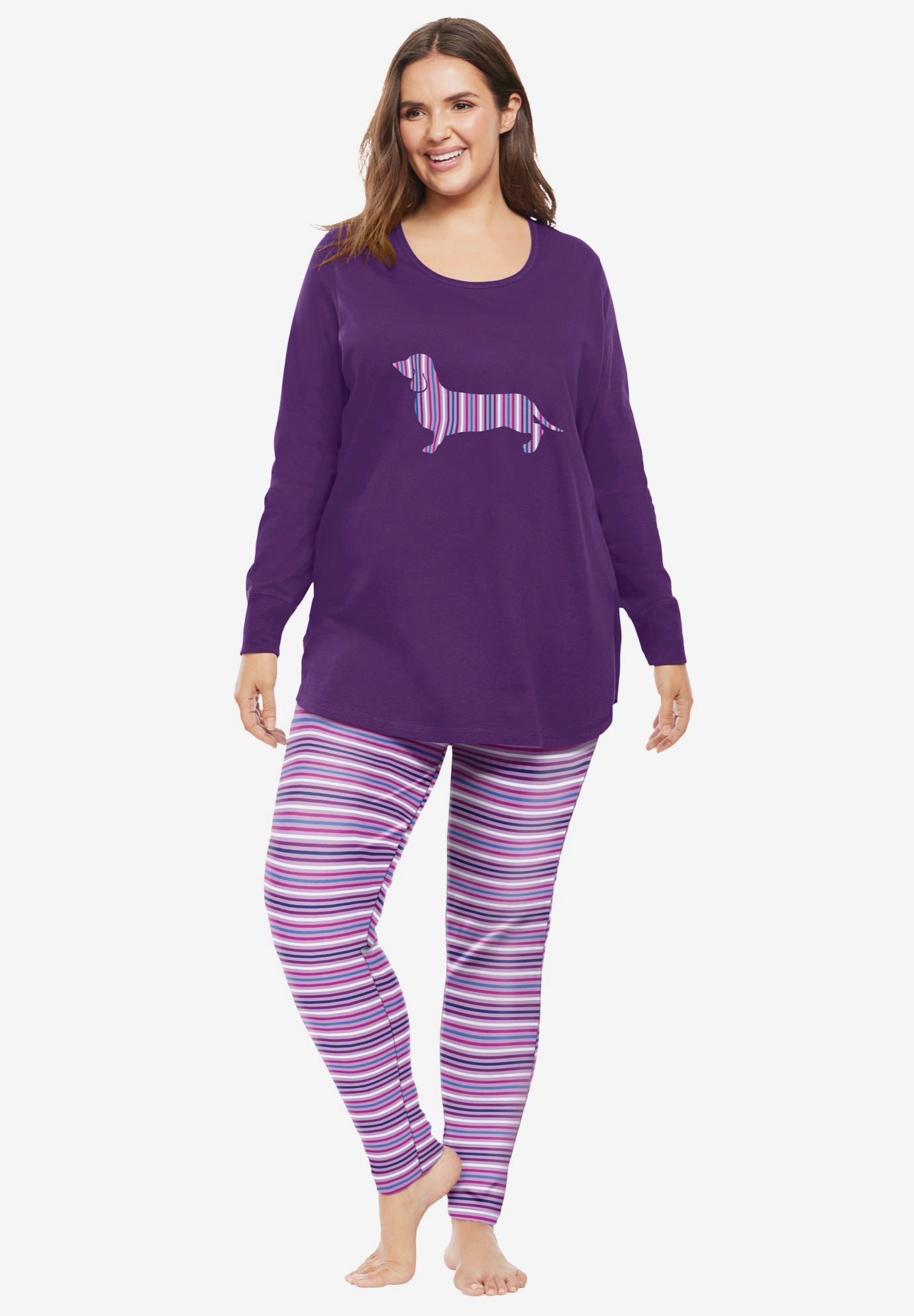 2Piece PJ Legging Set Woman Within