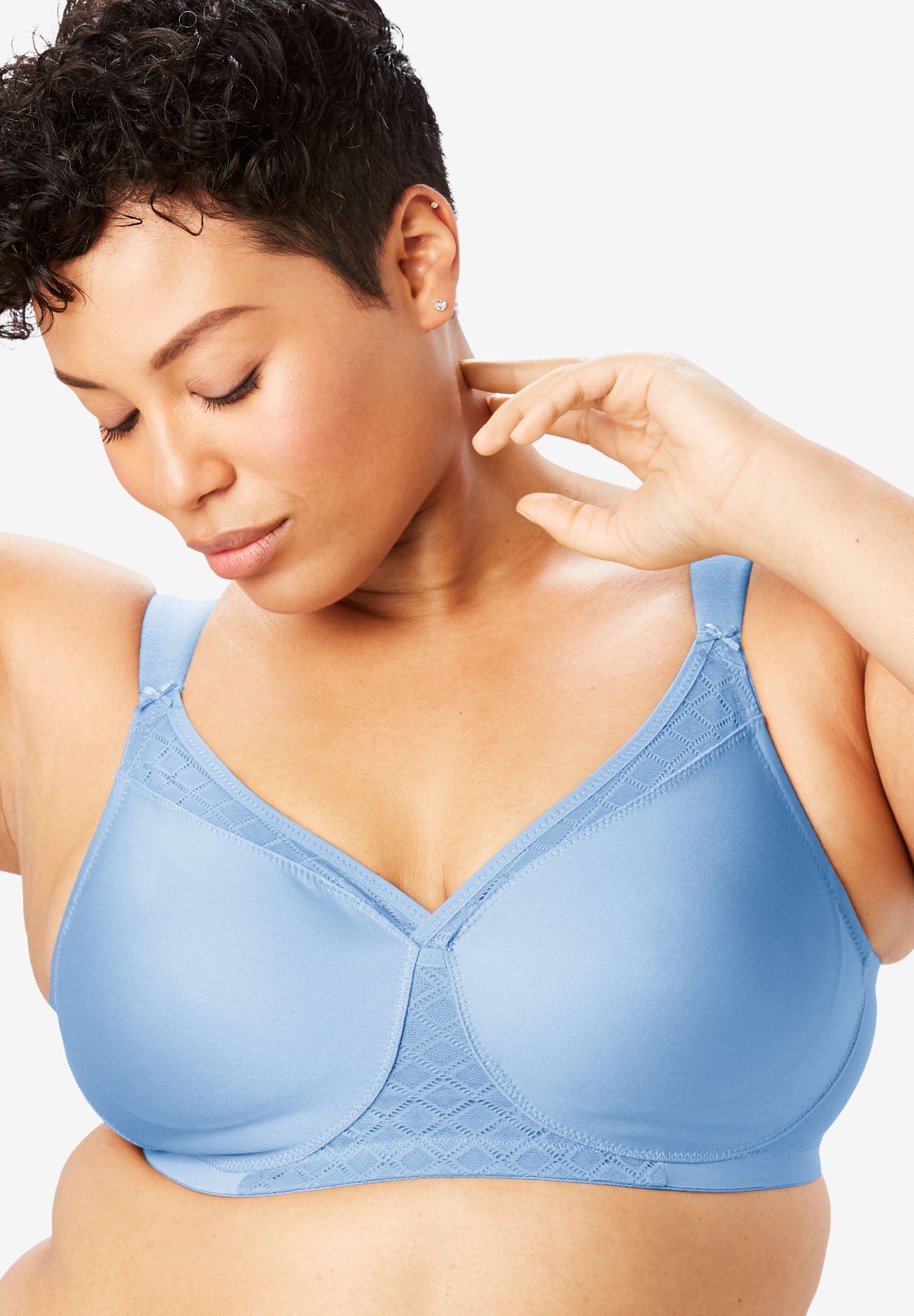Magic Lift® Soft Shoulders Seamless Tshirt Bra by Glamorise® Plus