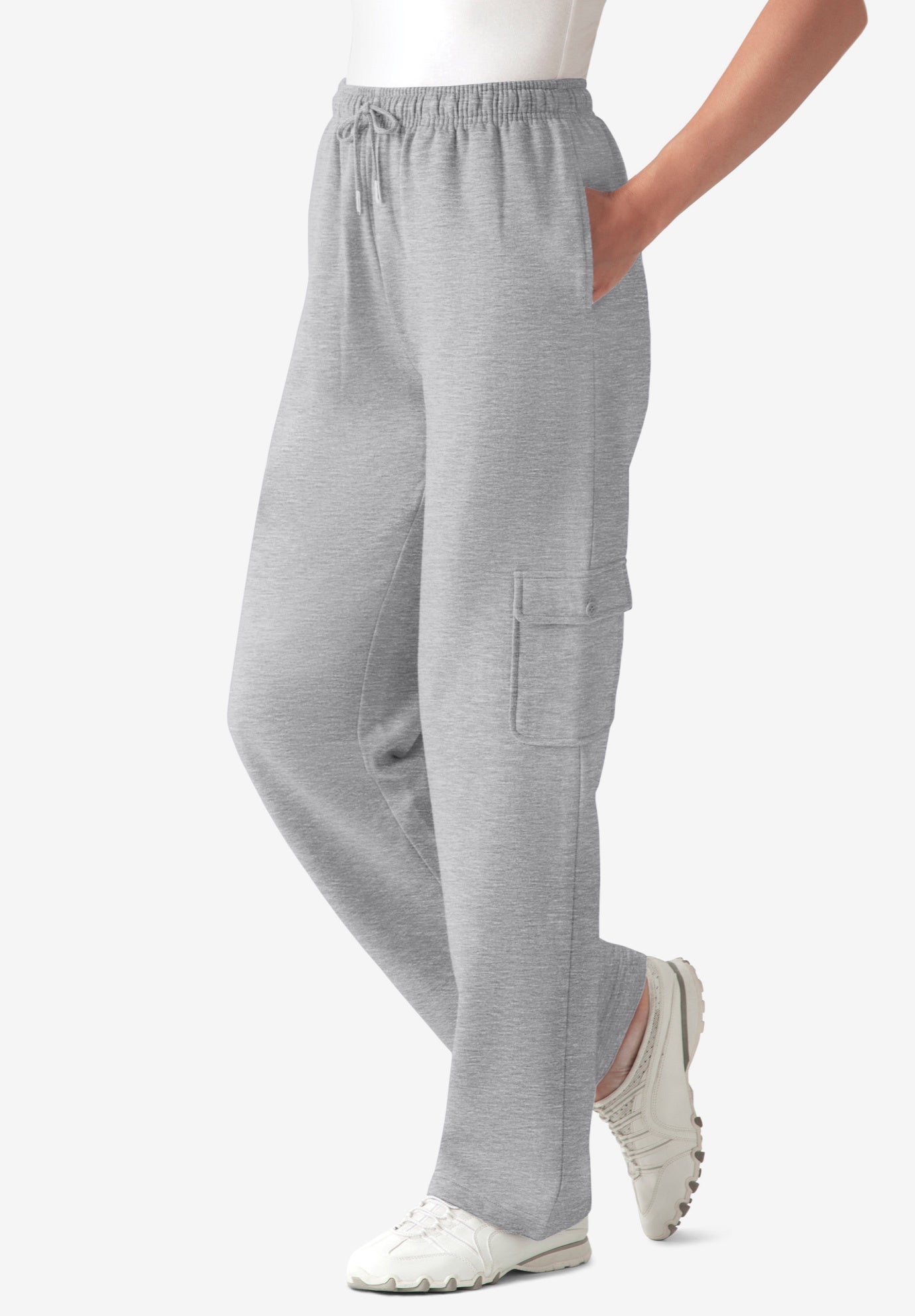 Better Fleece Cargo Sweatpant | Woman Within