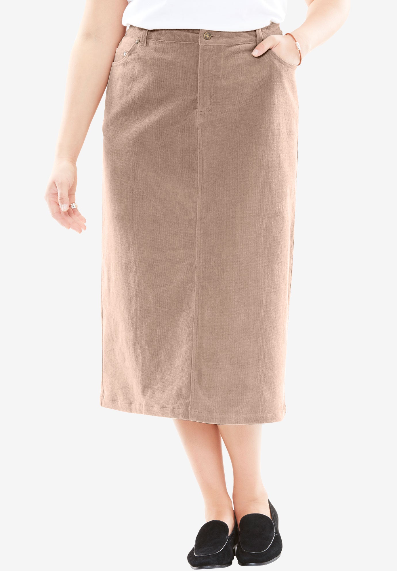Corduroy Skirt Plus Size Skirts Woman Within