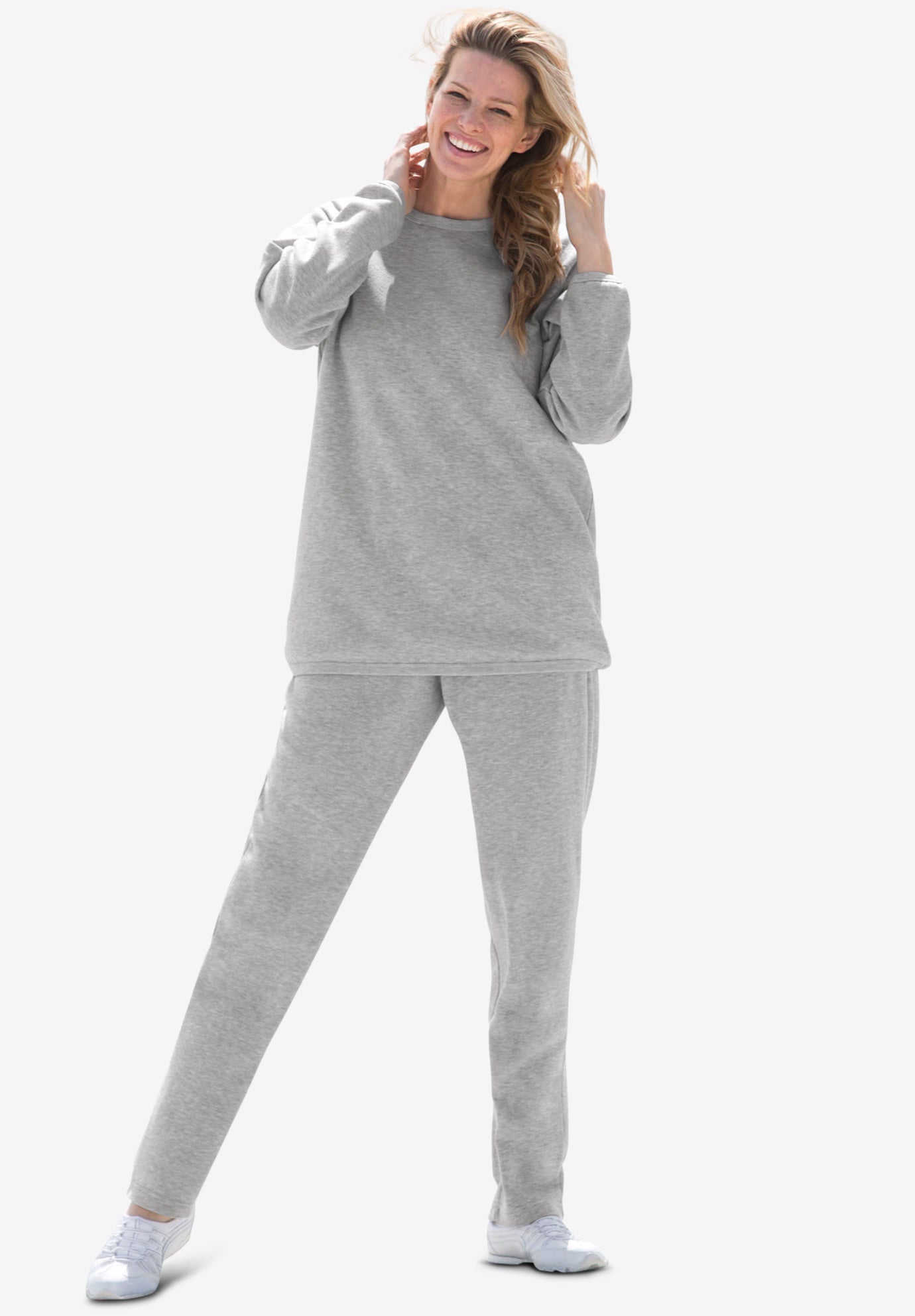 Fleece Sweatshirt Set | Woman Within