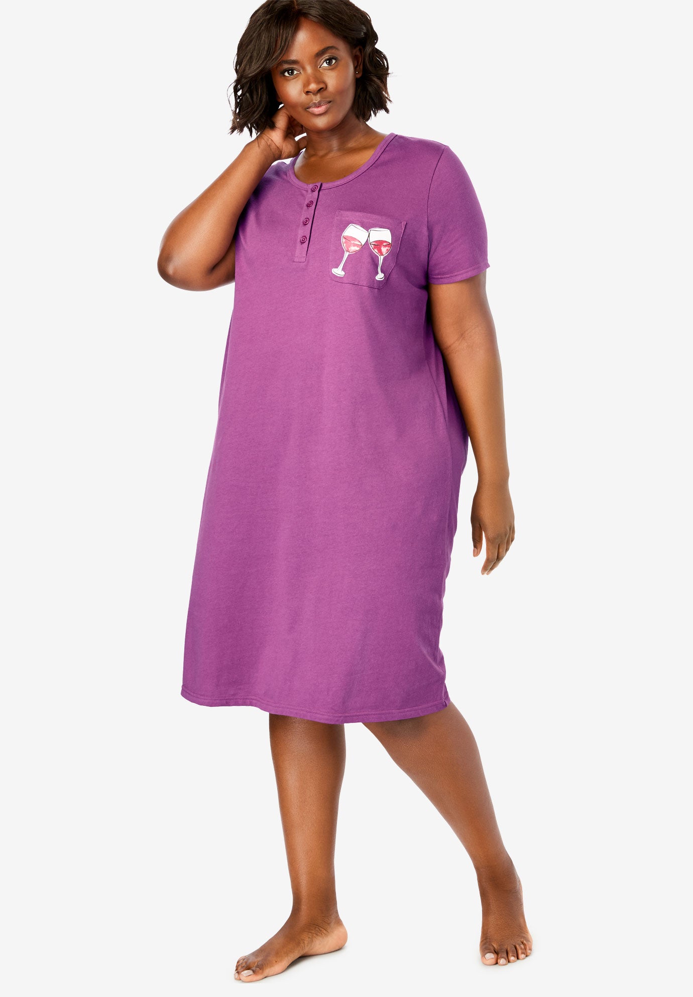 Cotton Sleepshirt| Plus Size Sleepshirts | Woman Within