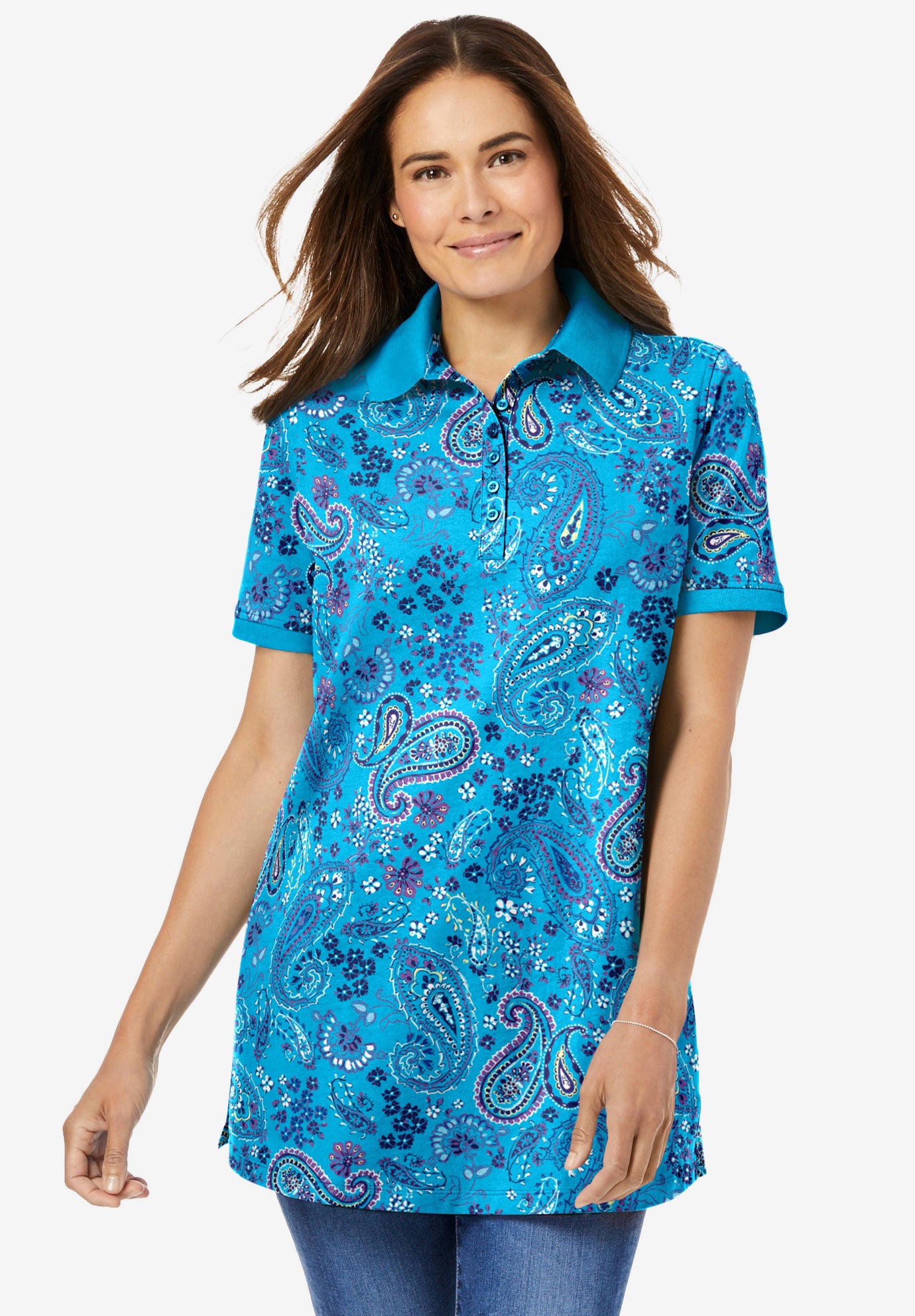 Woman within deals polo shirts