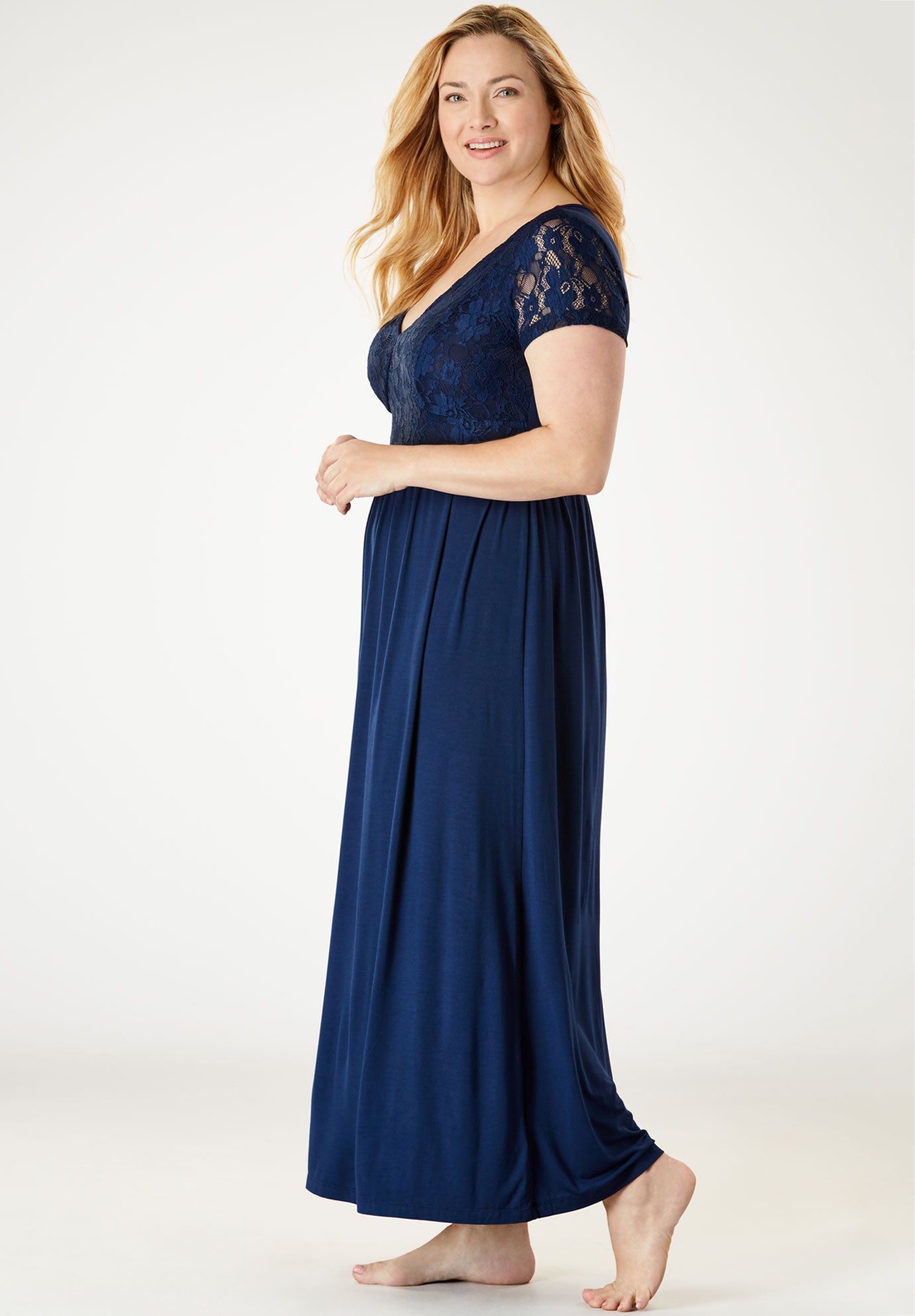 Lace Bodice Sleep Gown by Amoureuse® Woman Within