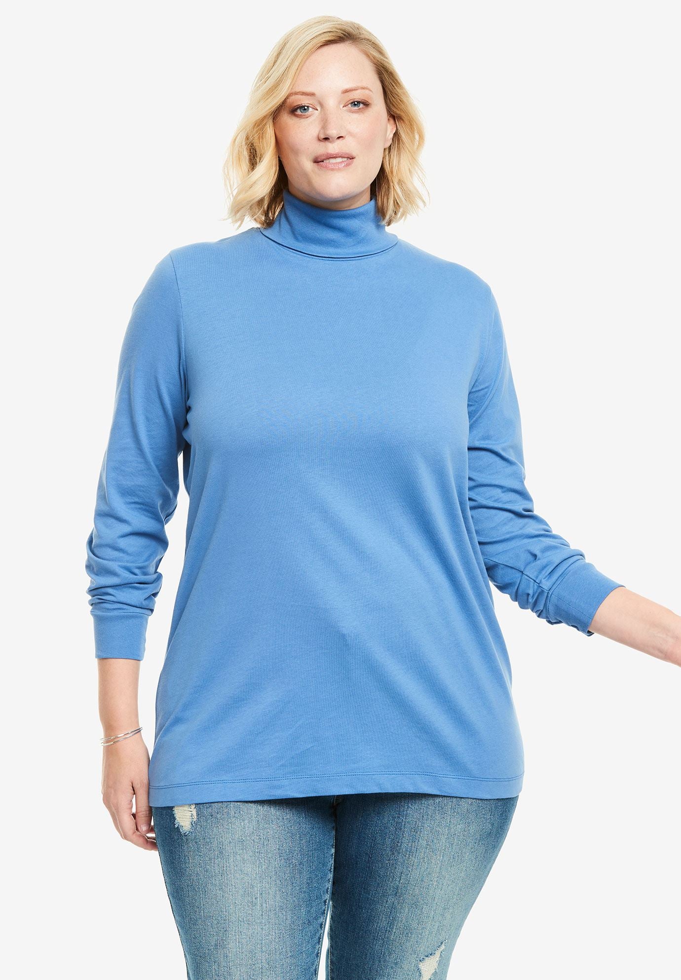 pink turtleneck plus size
