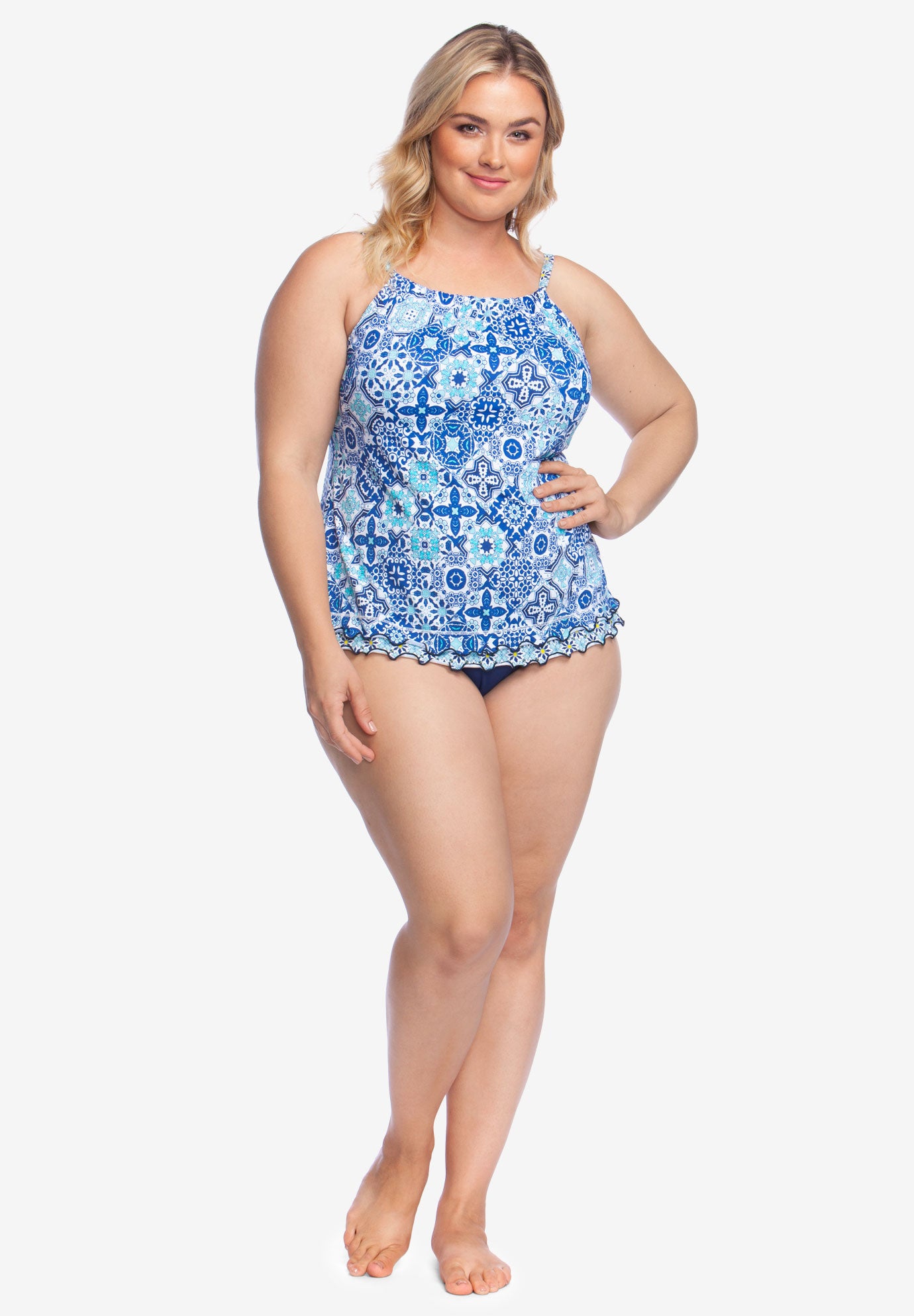 HighNeck Tankini Woman Within