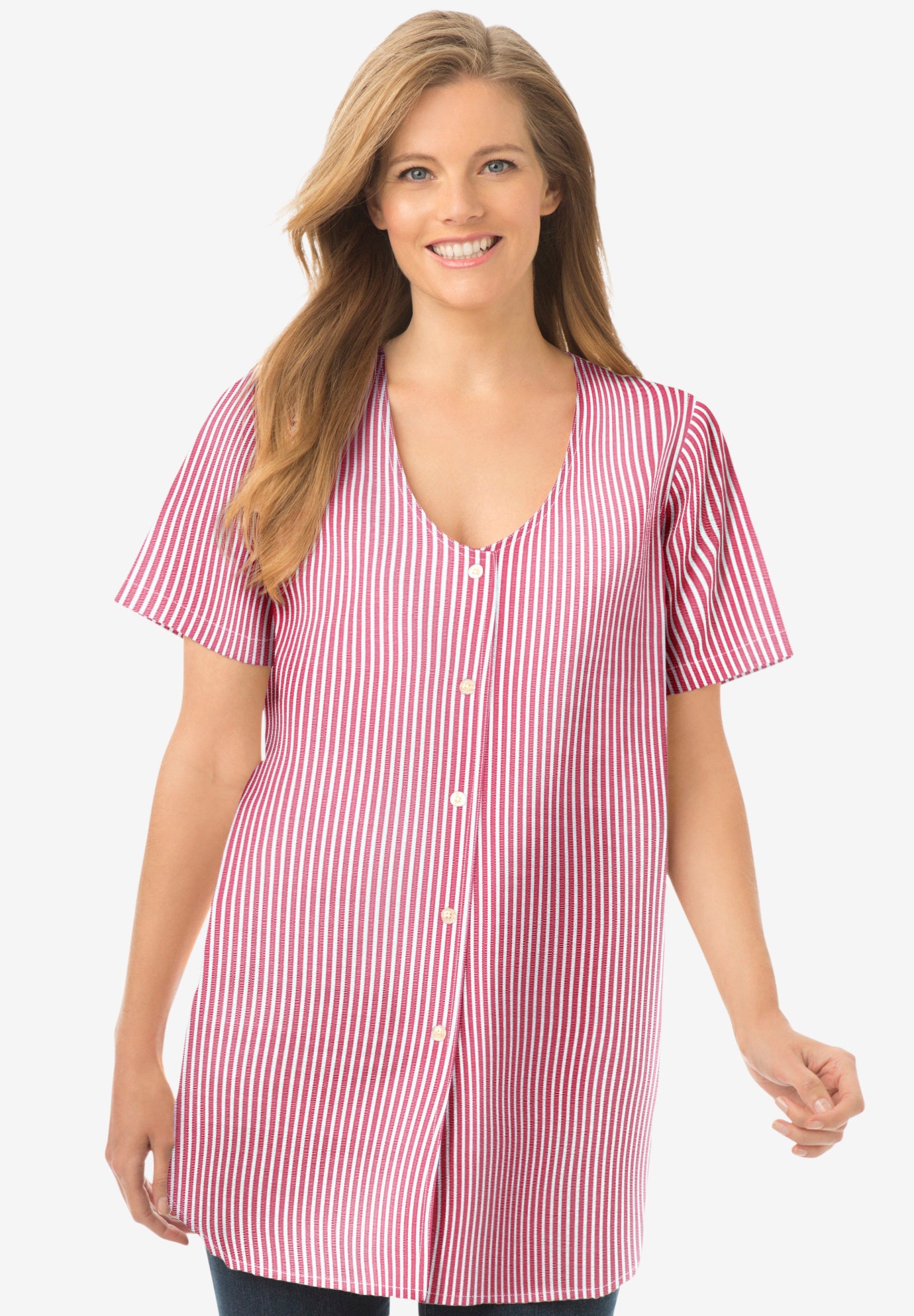 Seersucker blouse womens Clearance