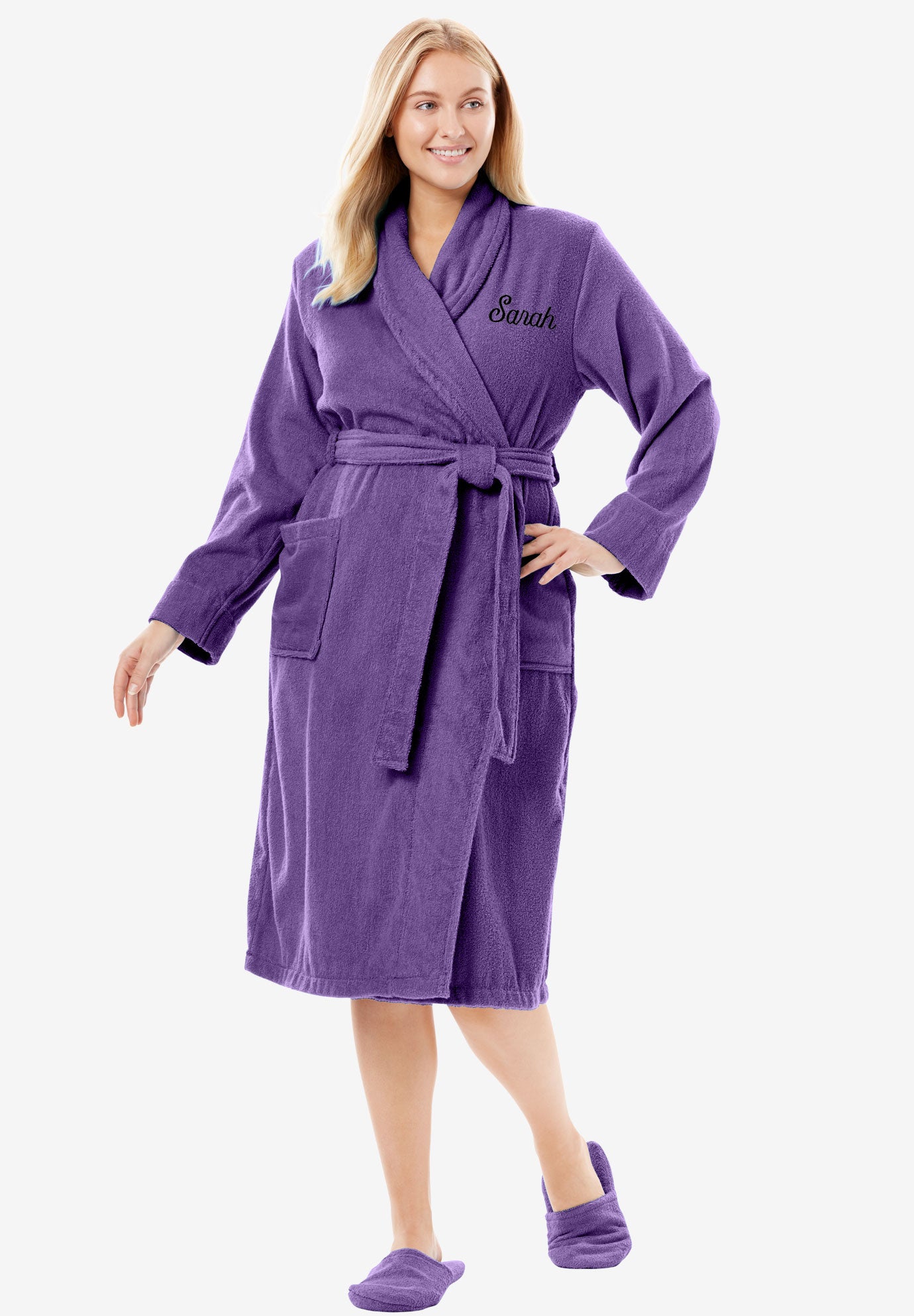 personalized terry wrap robe by dreams co plus size robes plus size robes
