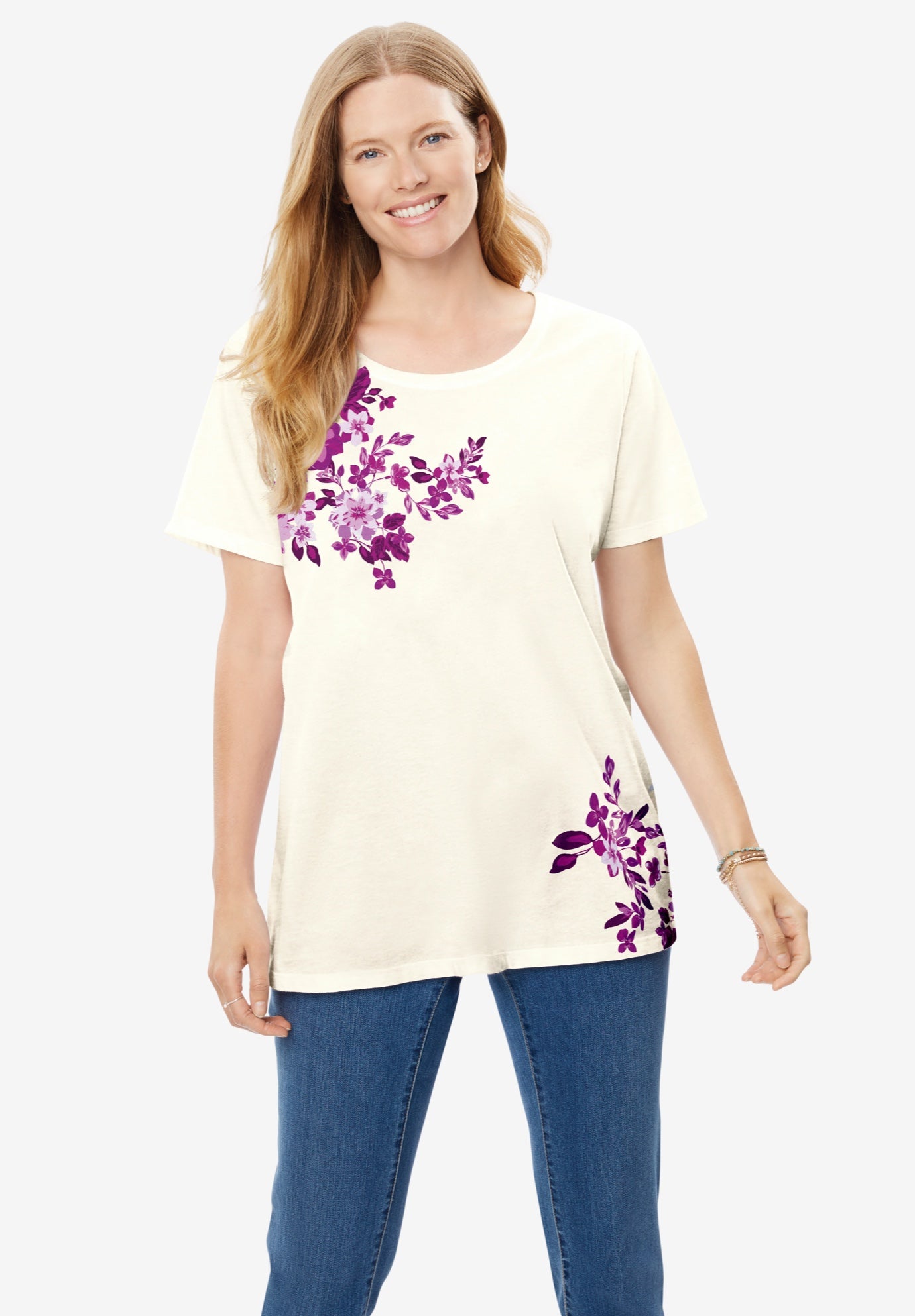 Graphic Tee Plus Size TShirts Woman Within