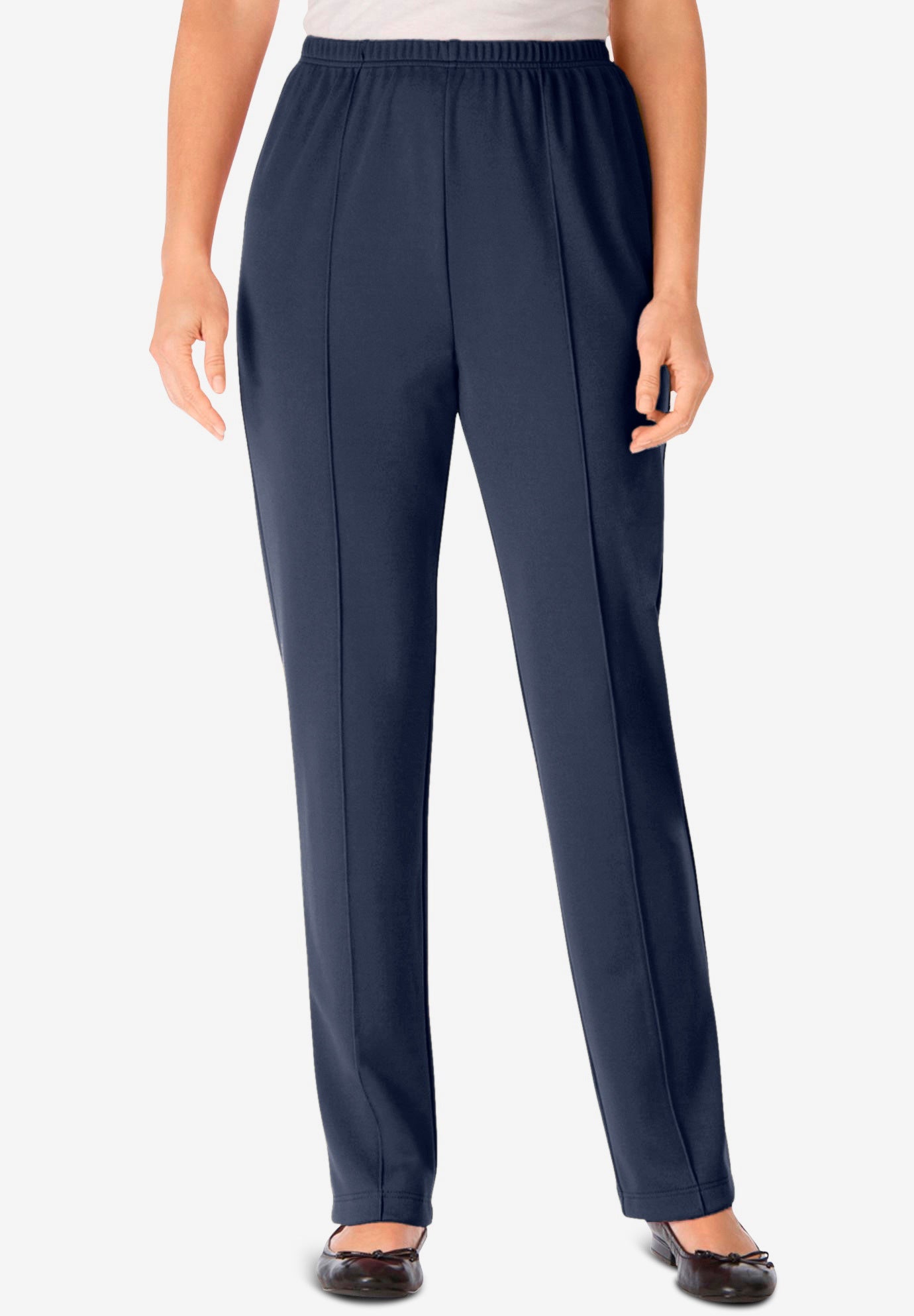 ElasticWaist Soft Knit Pant Woman Within