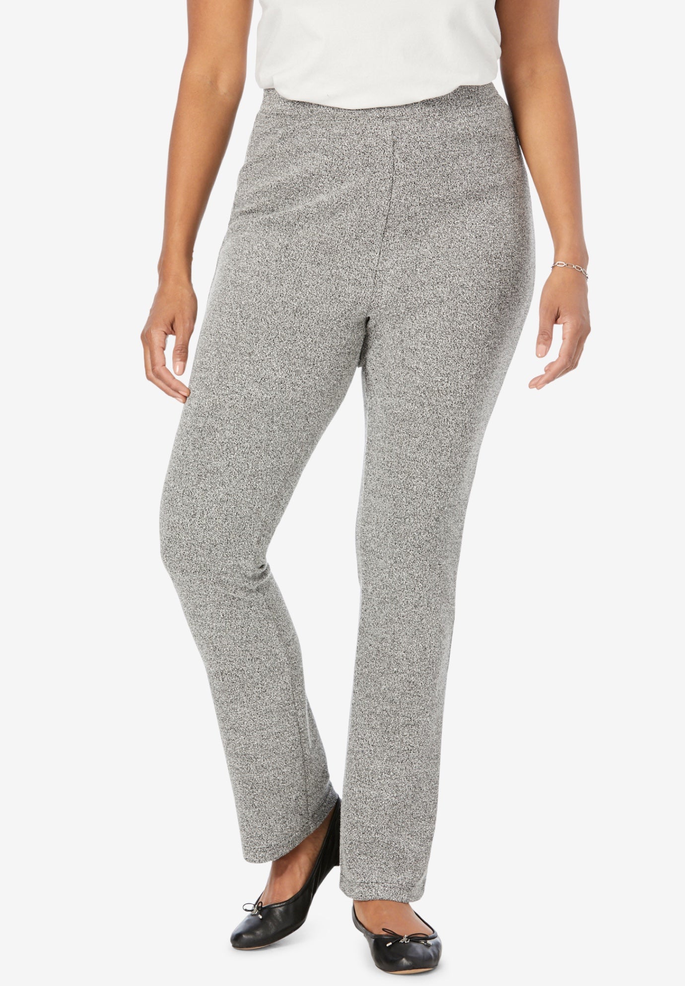 woman within knit pants