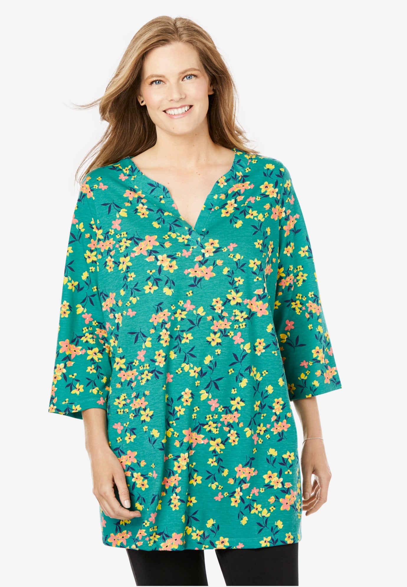 tie dye tunic plus size