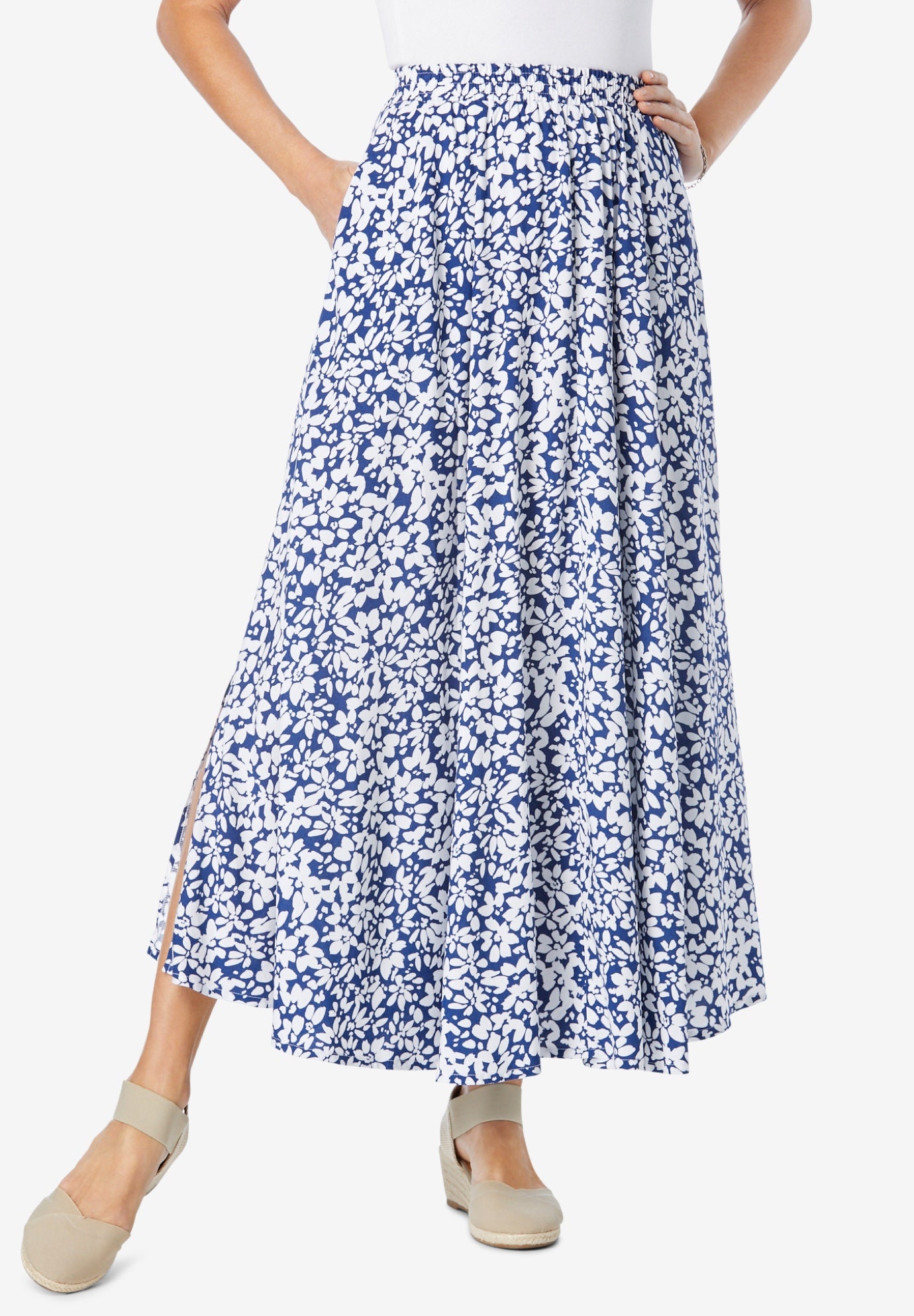 pull on skirt elastic waist pattern