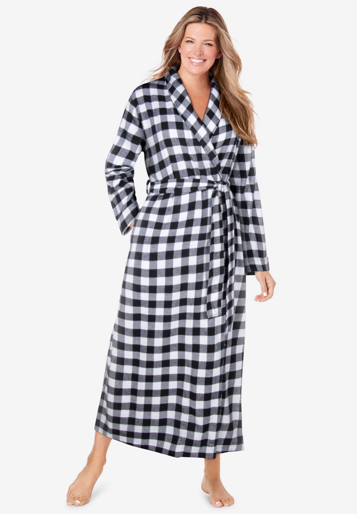 Long Flannel Robe | Woman Within