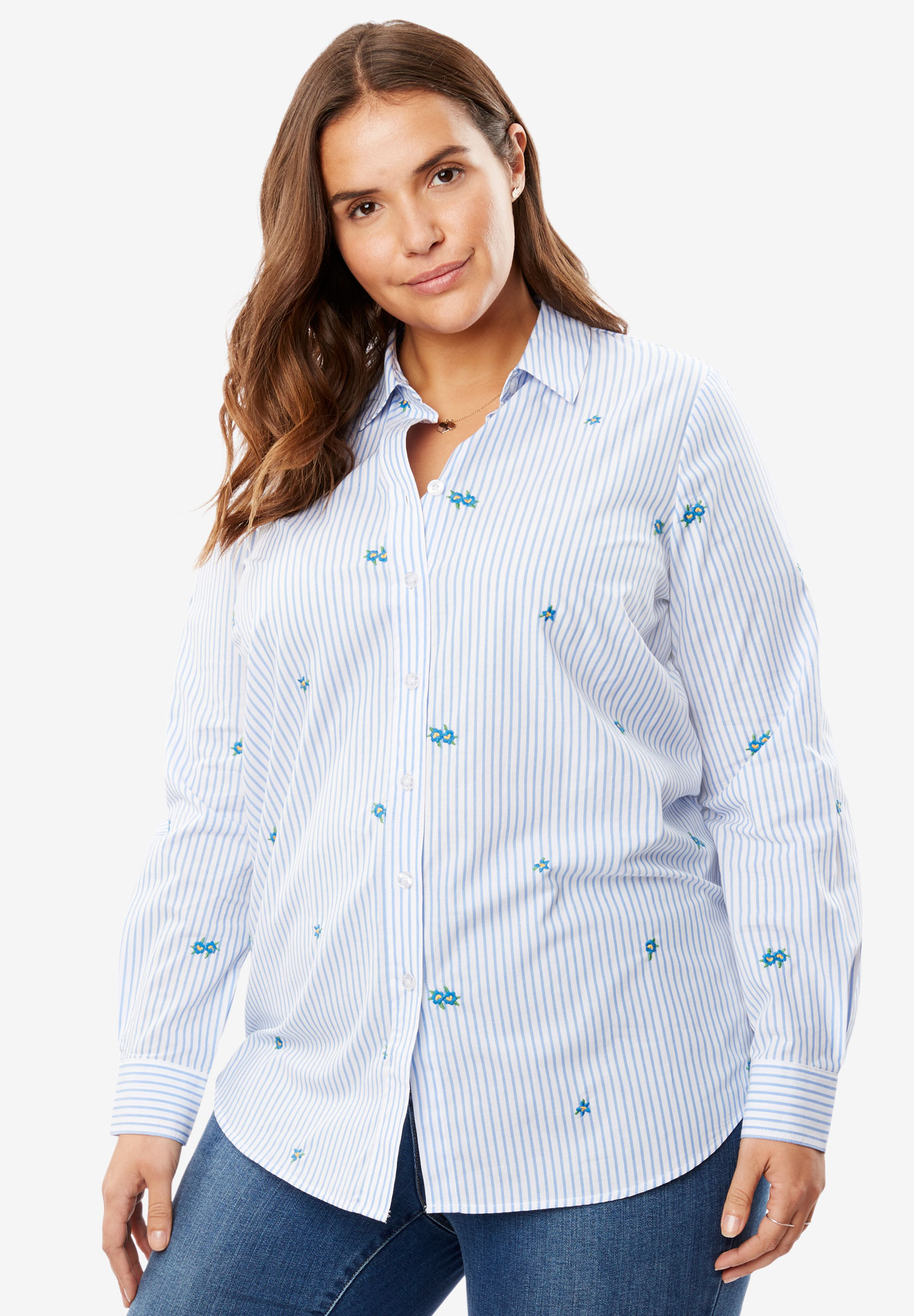Perfect Button Down Shirt | Plus Size Tops | Woman Within