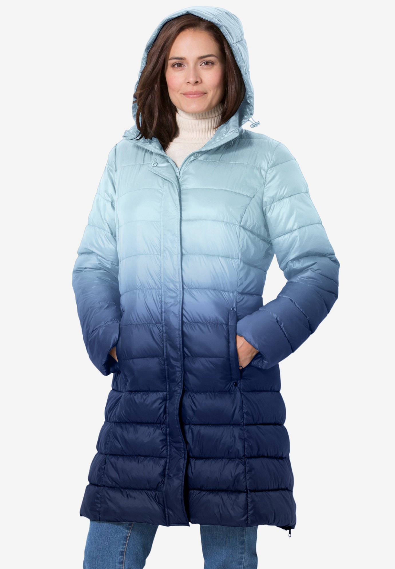 Puffer Jacket Woman Within Winter Coats Plus Size Packable Puffer