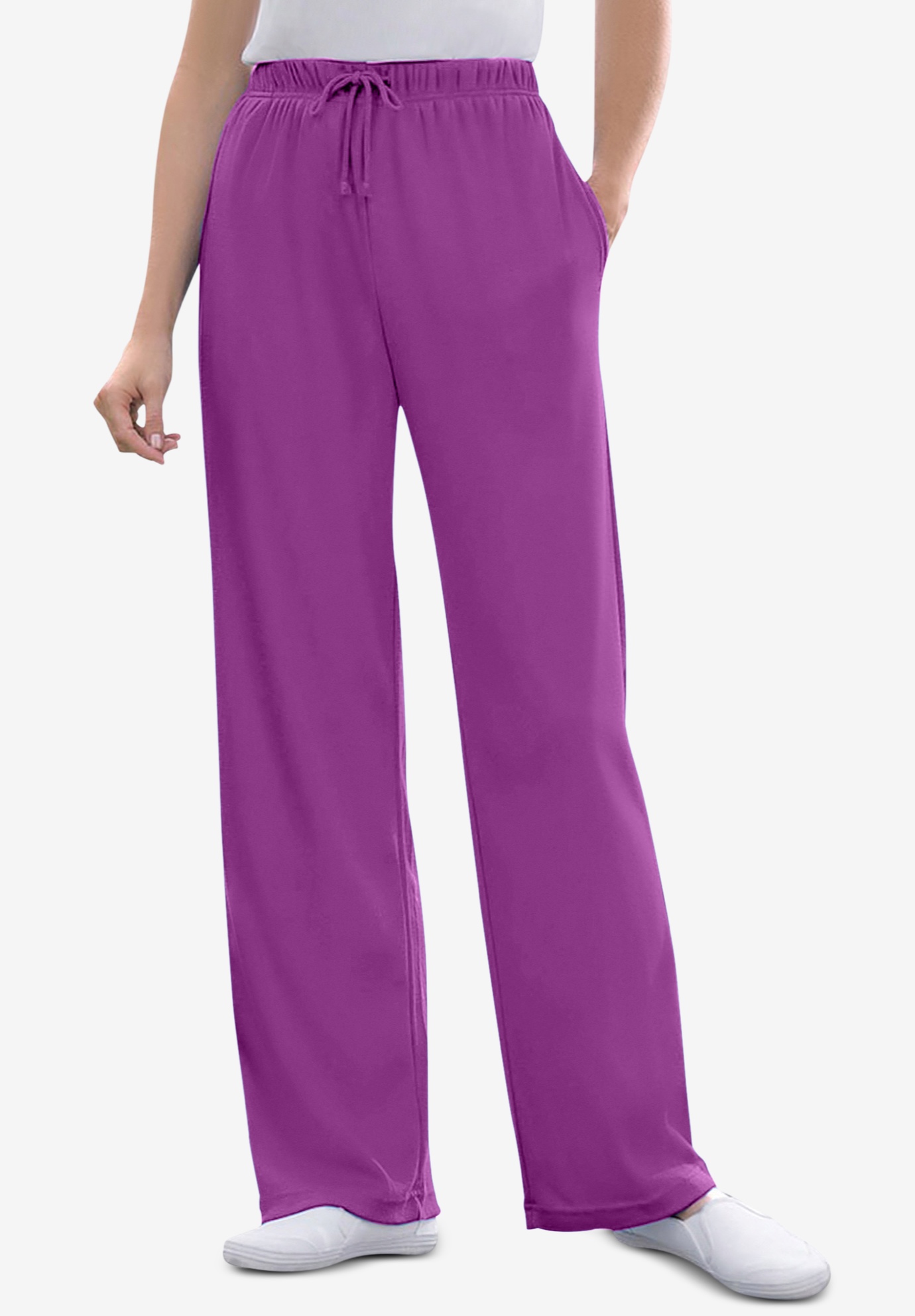 Sport Knit Straight Leg Pant | Woman Within