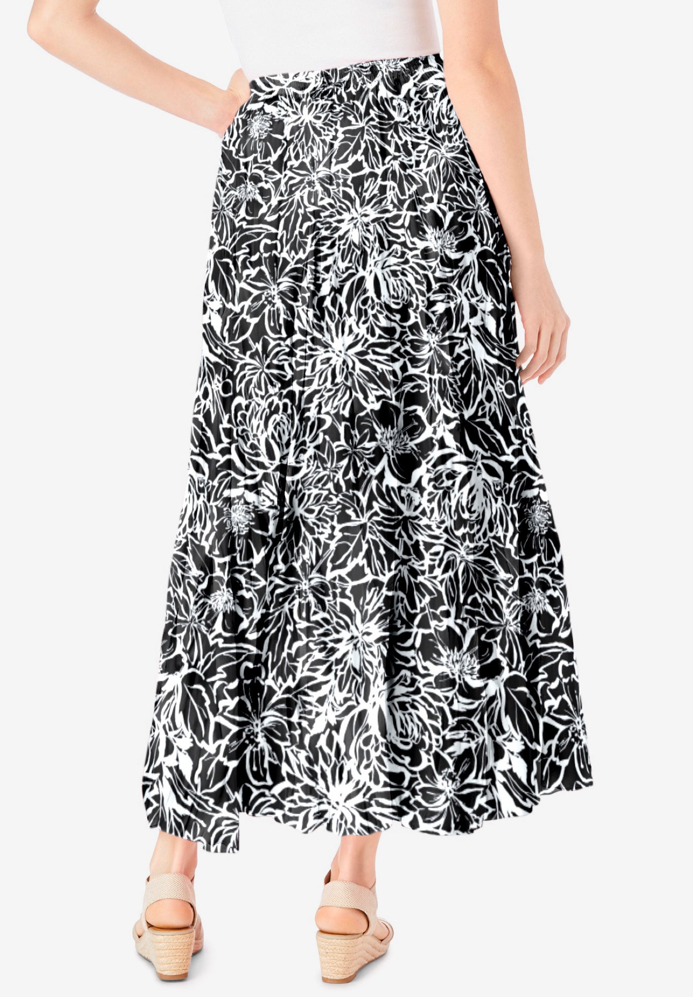 pull on skirt elastic waist pattern