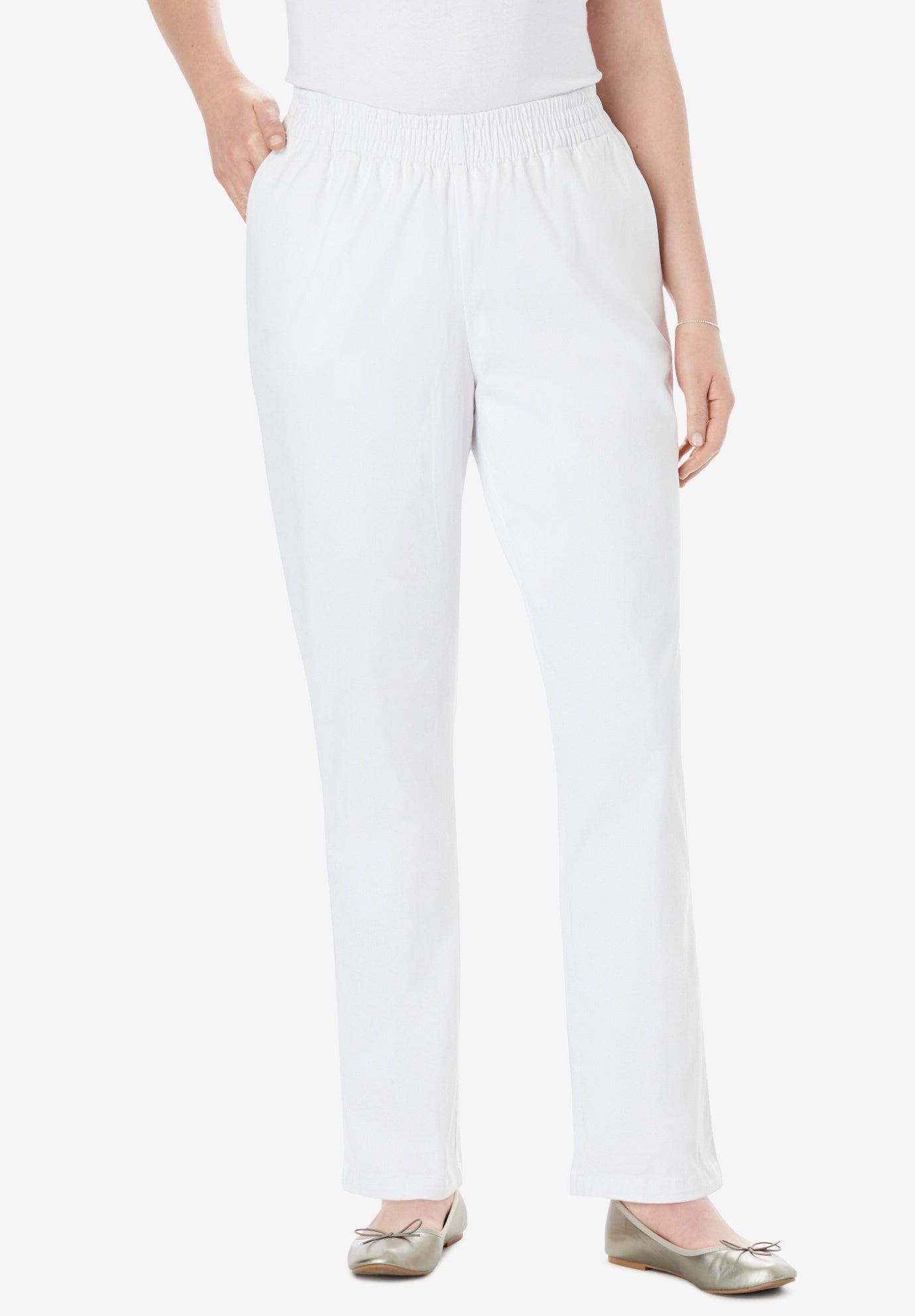 woman within white pants