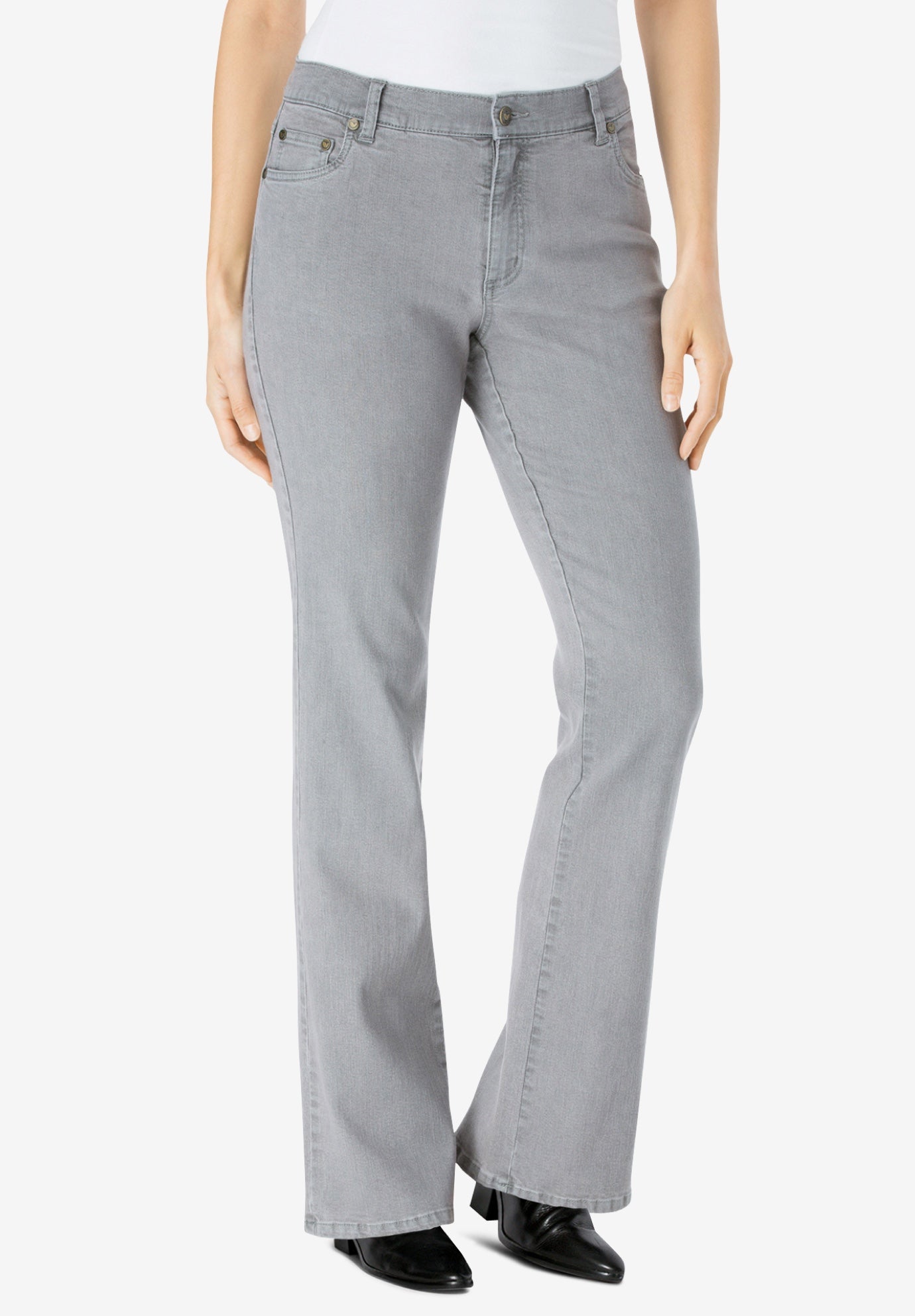 woman within bootcut jeans