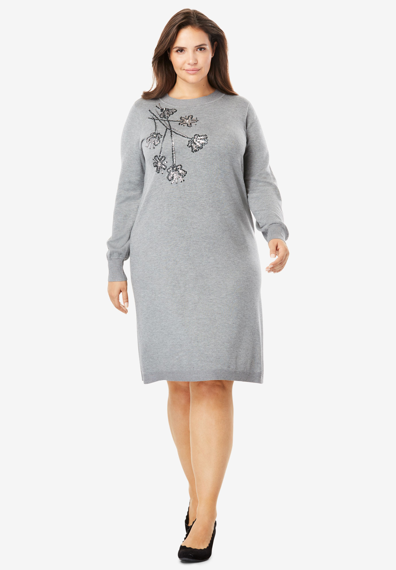 Embellished Sweater Dress | Woman Within