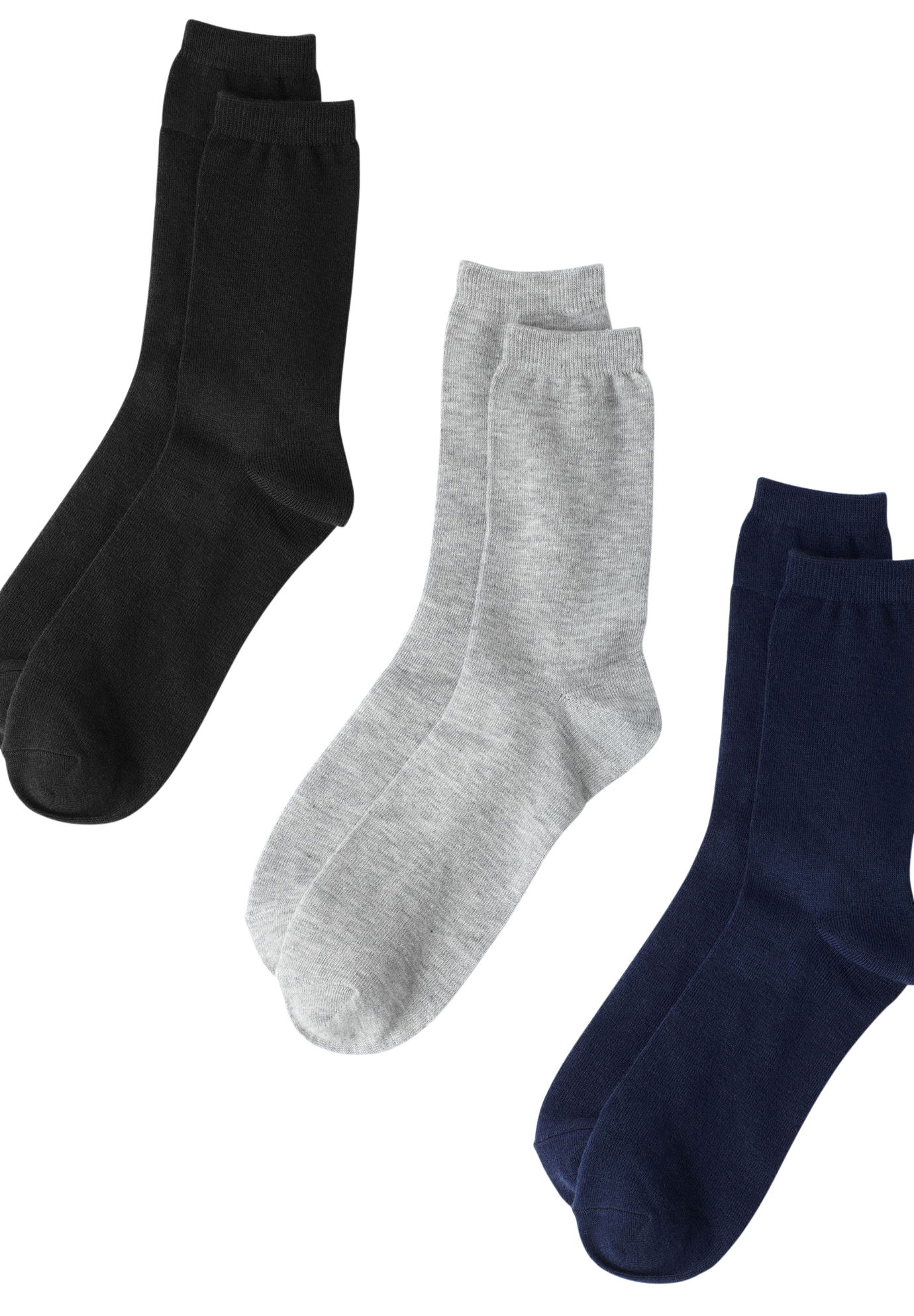 Crew 3-Pack Socks | Woman Within