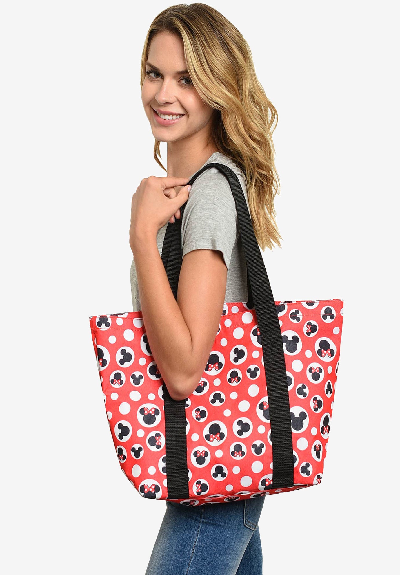 Disney zippered tote bags clearance