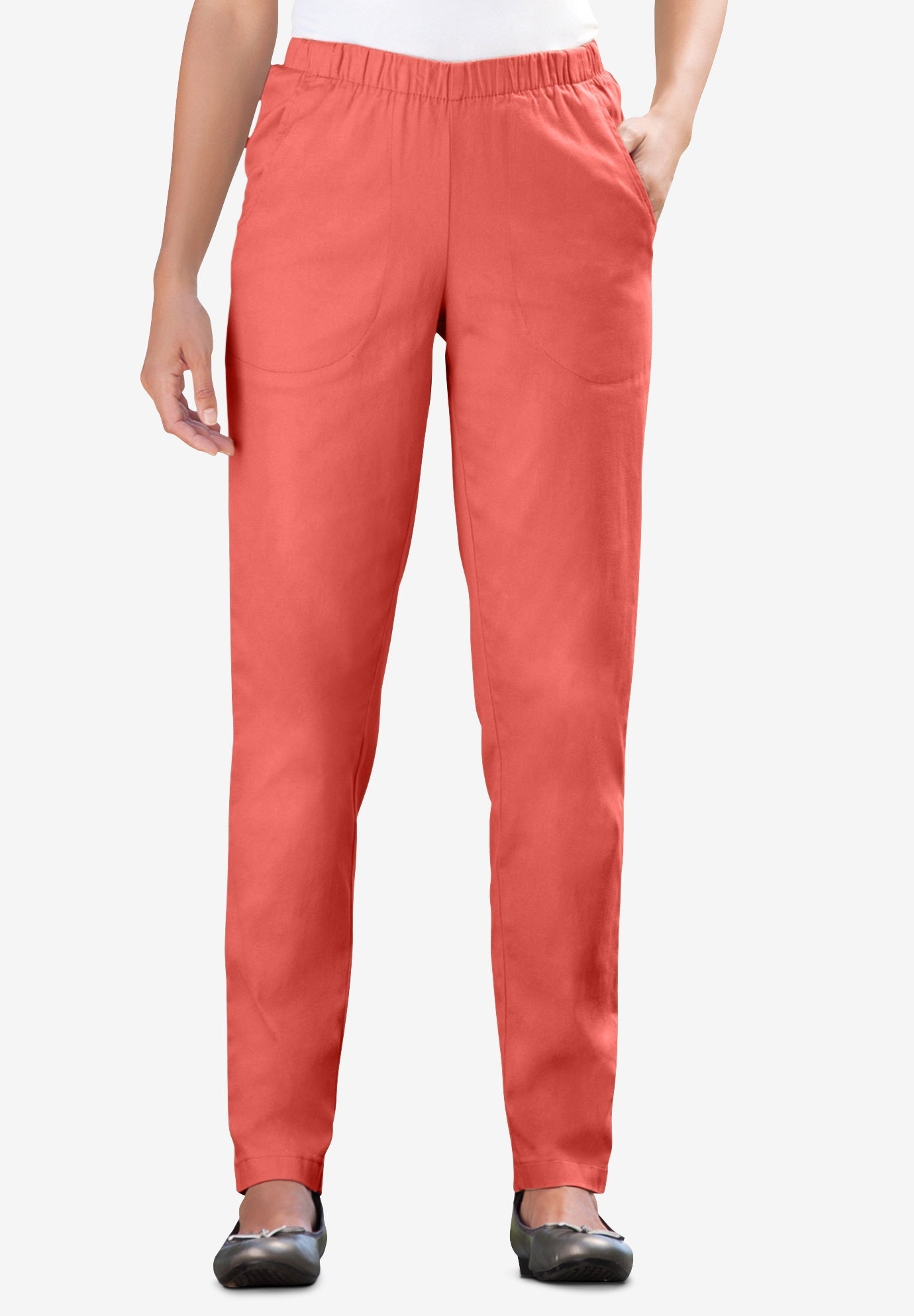 woman within straight leg jeans