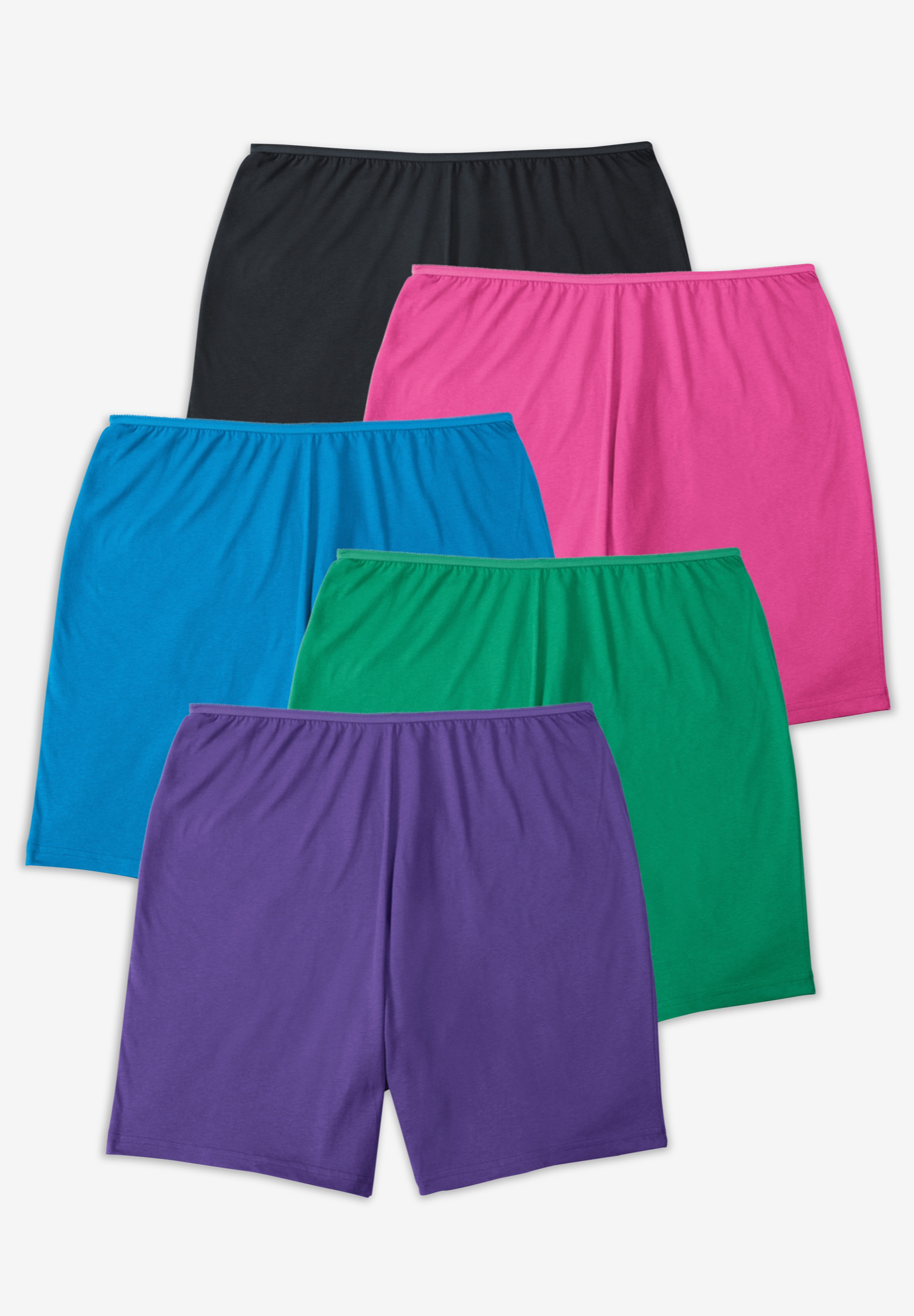 12 Pack Women Soft Stretch Cotton High Rise Sport Boxer Shorts Boyshort Size S